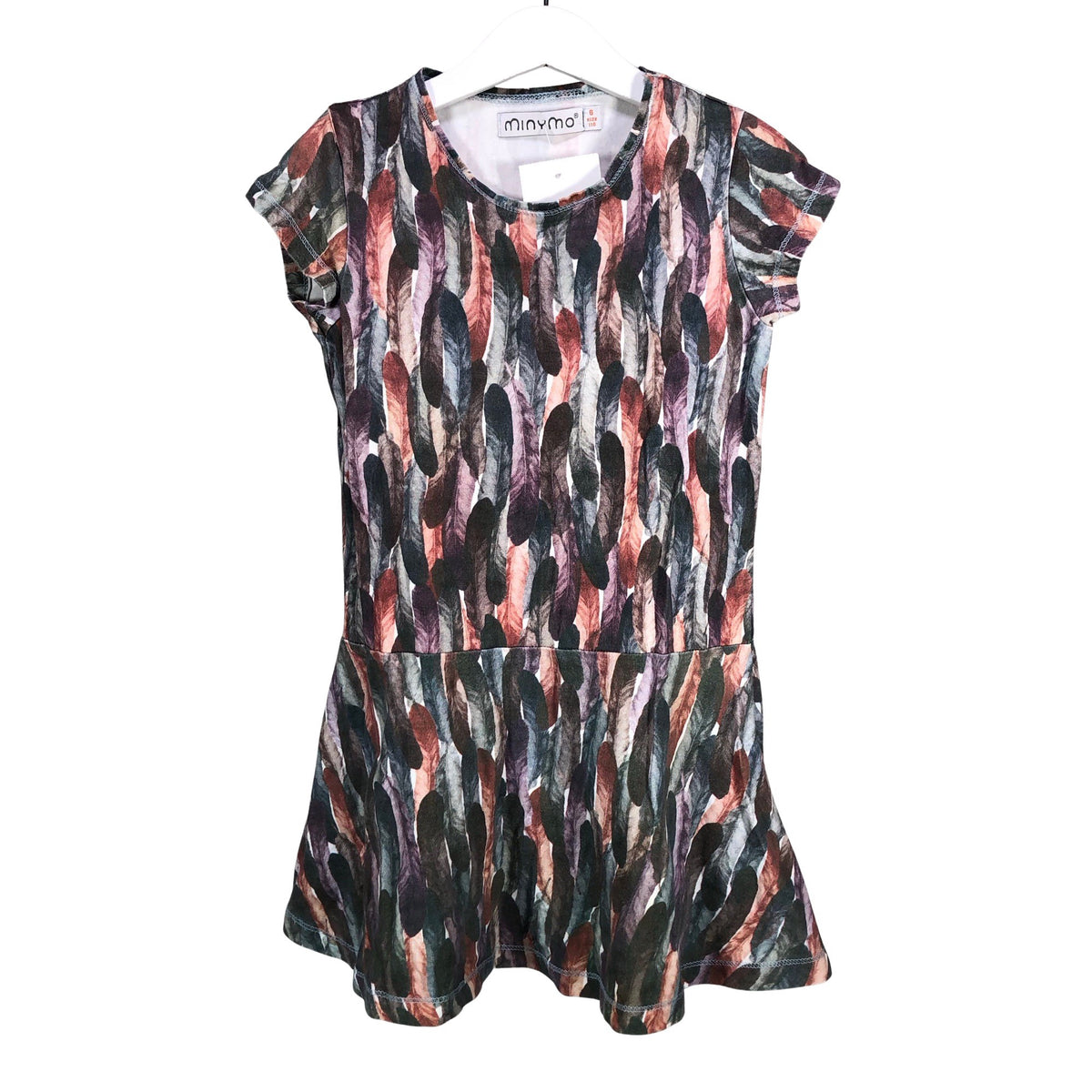 Unisex Minymo - Trikotaažist kleit, suurus 110 - 116 - Hall (1)