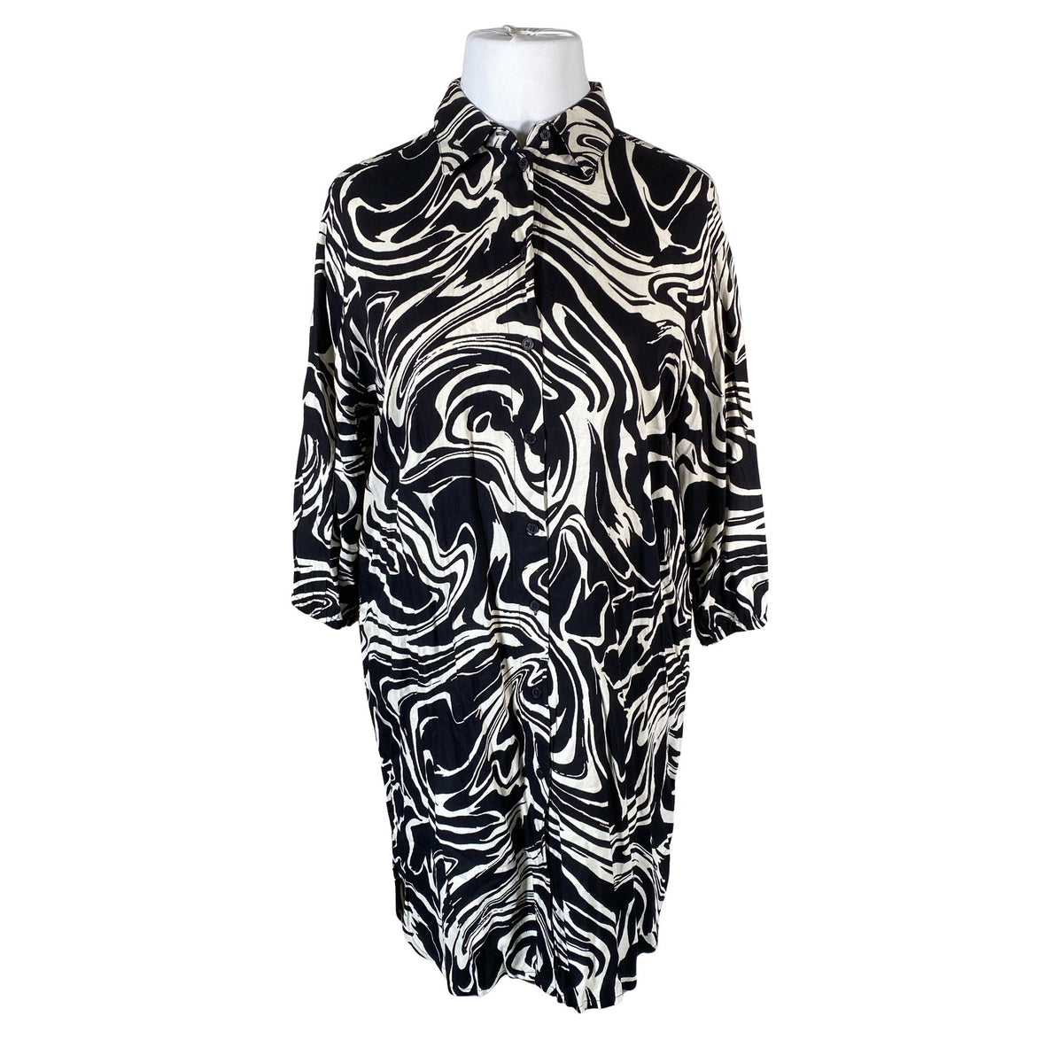 Unisex Kaffe - Mitteveniv kleit, suurus 42 - Must (1)