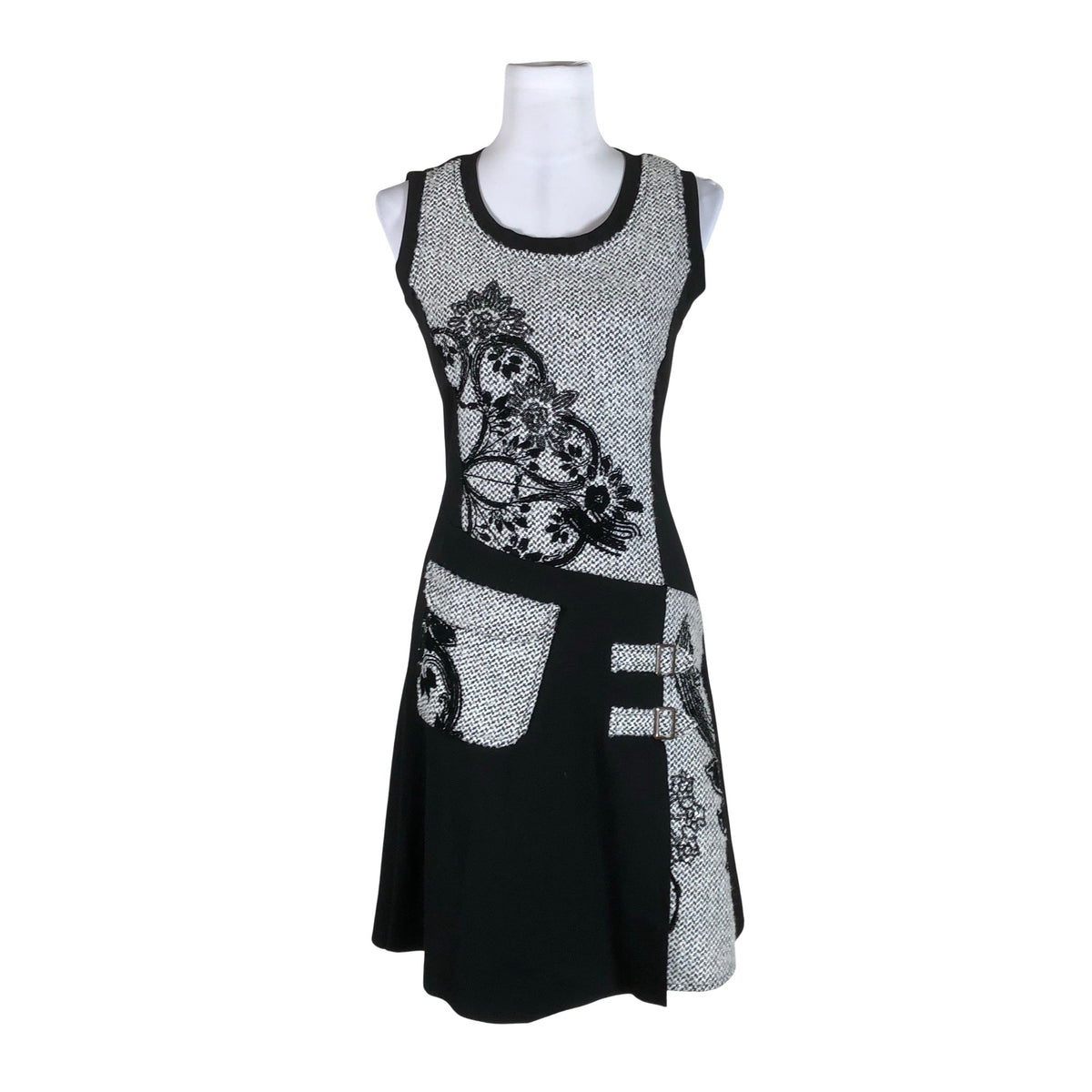 Unisex Desigual - Trikotaažist kleit, suurus 36 - Must (1)