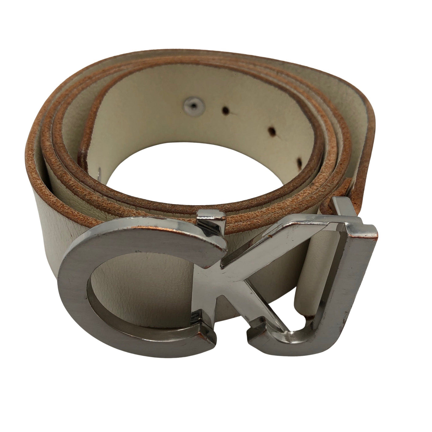 Unisex Calvin Klein Jeans - Nahkvöö, suurus Suurus puudub - Looduslik valge (1)