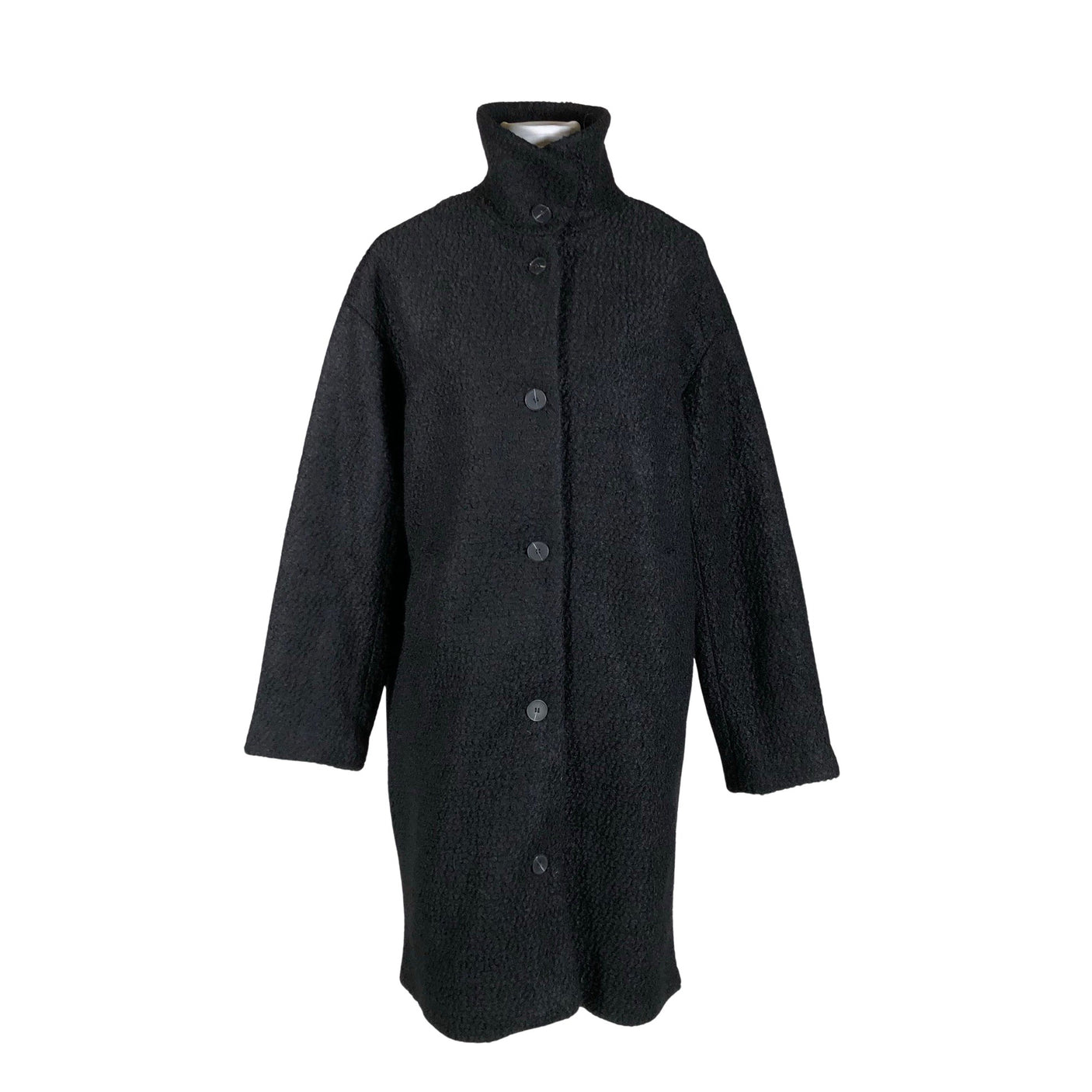 Unisex Lindex - Villane mantel, suurus 36 - Must (1)