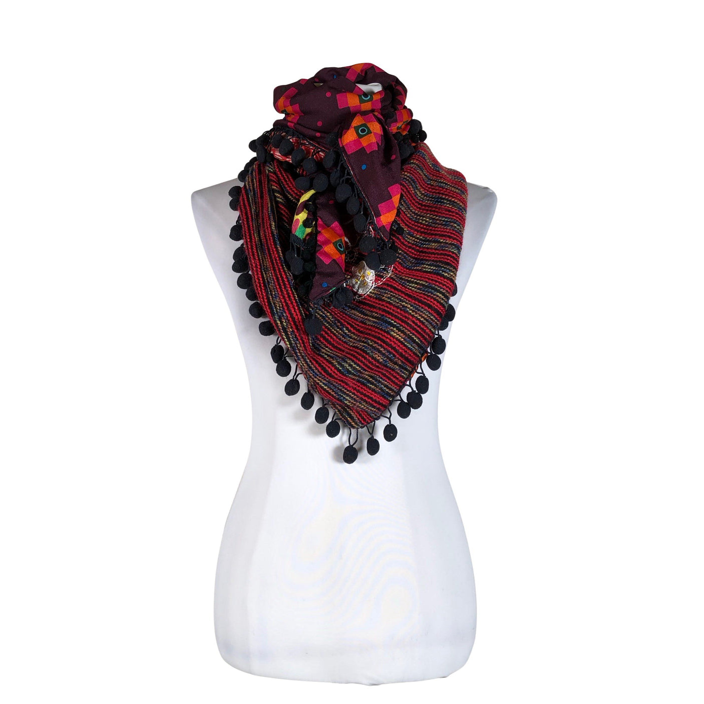 Unisex Desigual - Õhuke sall, suurus Maxi - Punane (1)