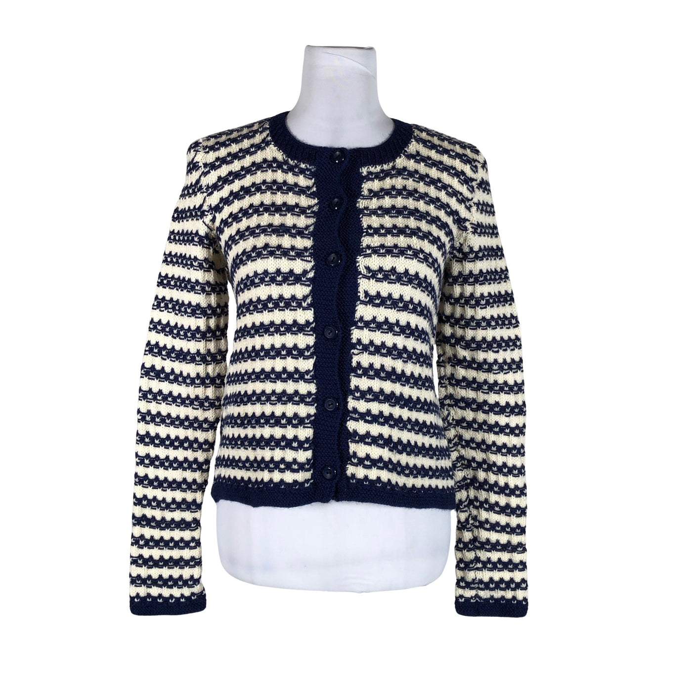 Unisex Handmade - Kardigan, suurus 36 - Looduslik valge (1)