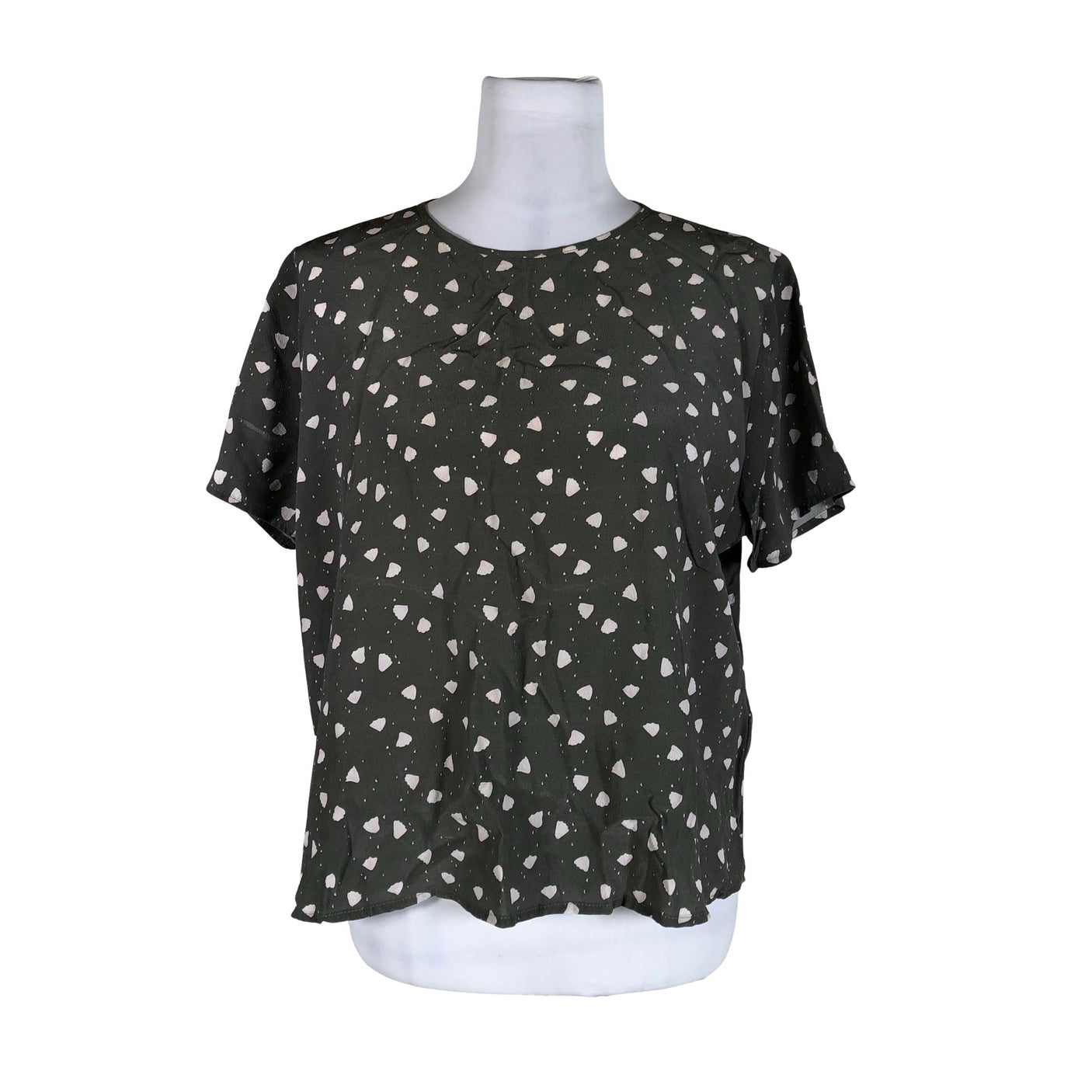 Unisex R-collection - Lühikeste käistega pluus, suurus 40 - Roheline (1)