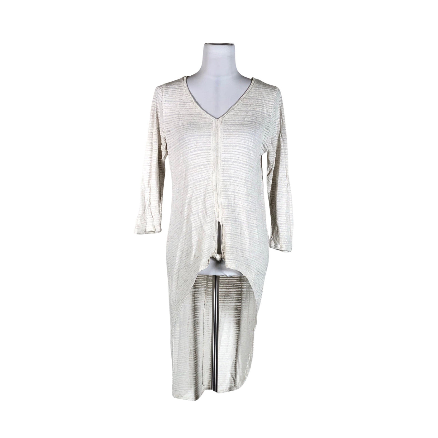 Unisex Cream - Kootud tuunika, suurus 40 - Hall (1)