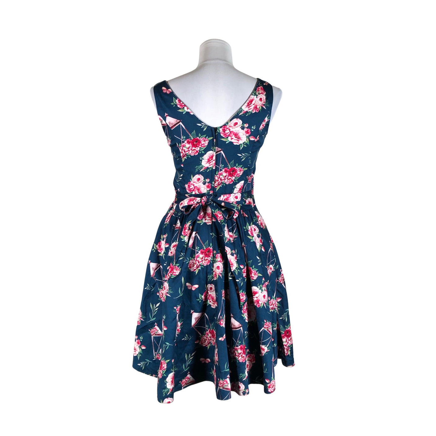 Unisex Lady Vintage - Mitteveniv kleit, suurus 36 - Sinine (2)