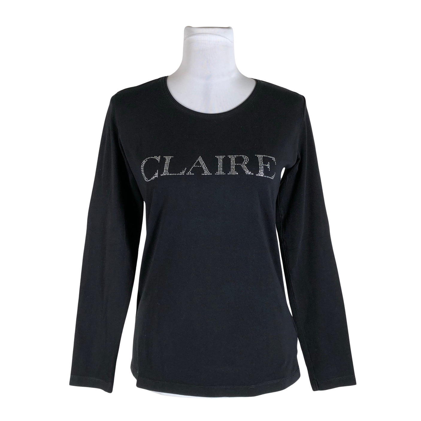 Unisex Claire.dk - Trikotaažist pluus, suurus 38 - Must (1)