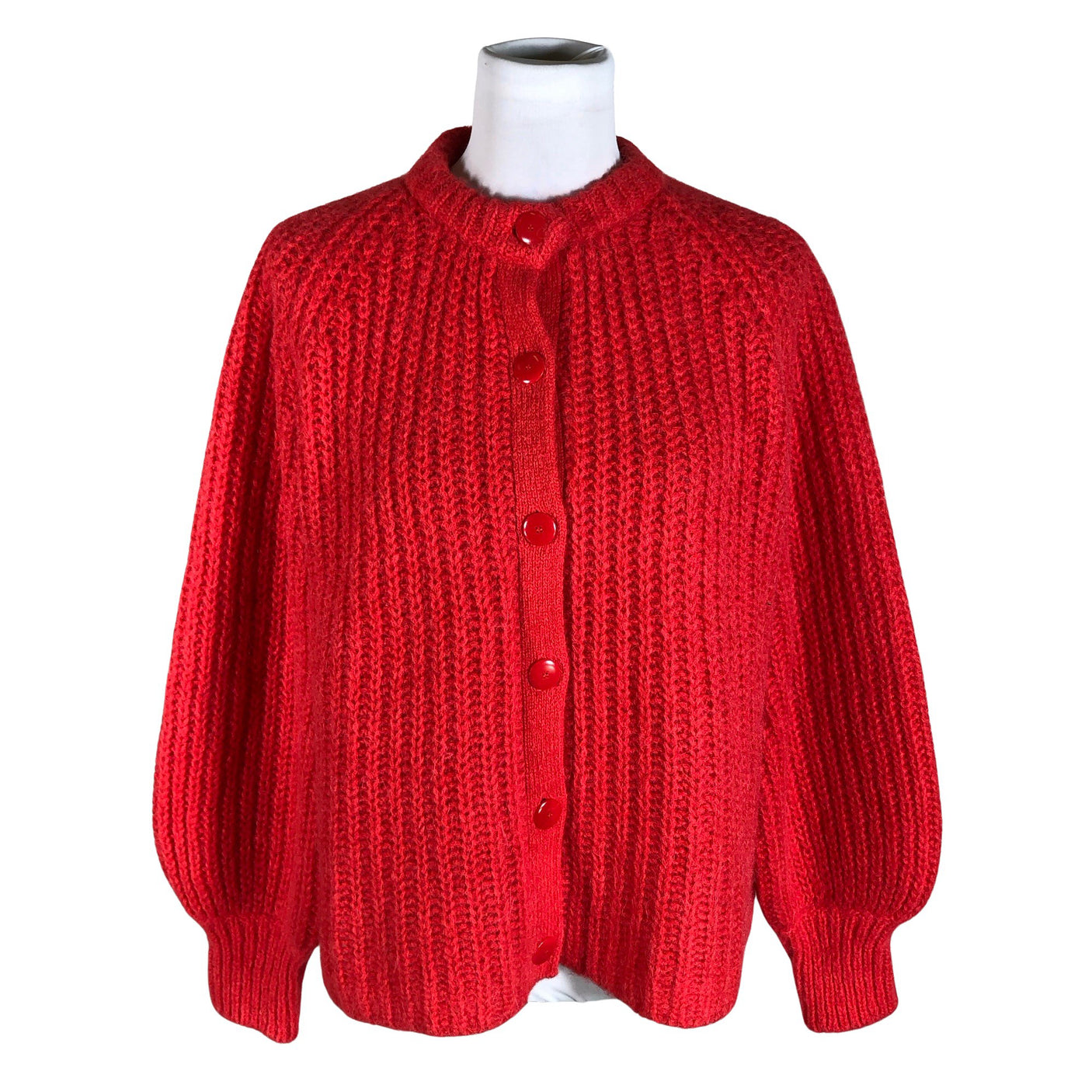 Unisex La Maille Sezane - Kardigan, suurus 40 - Punane (1)