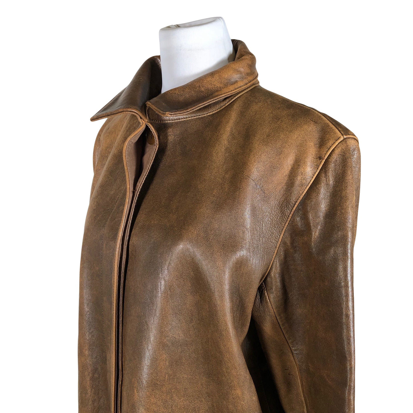 Unisex DKNY - Nahktagi, suurus 40 - Pruun (3)