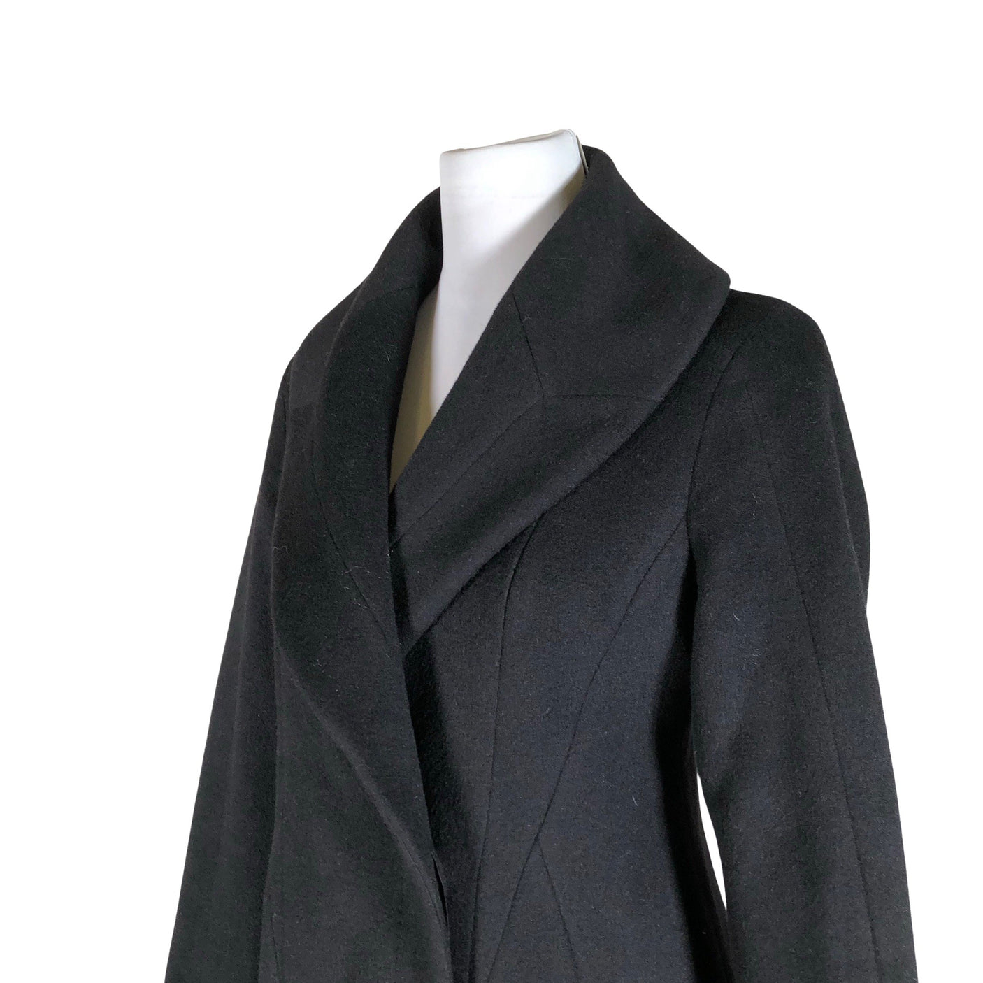 Unisex Hugo Boss - Villane mantel, suurus 36 - Must (3)