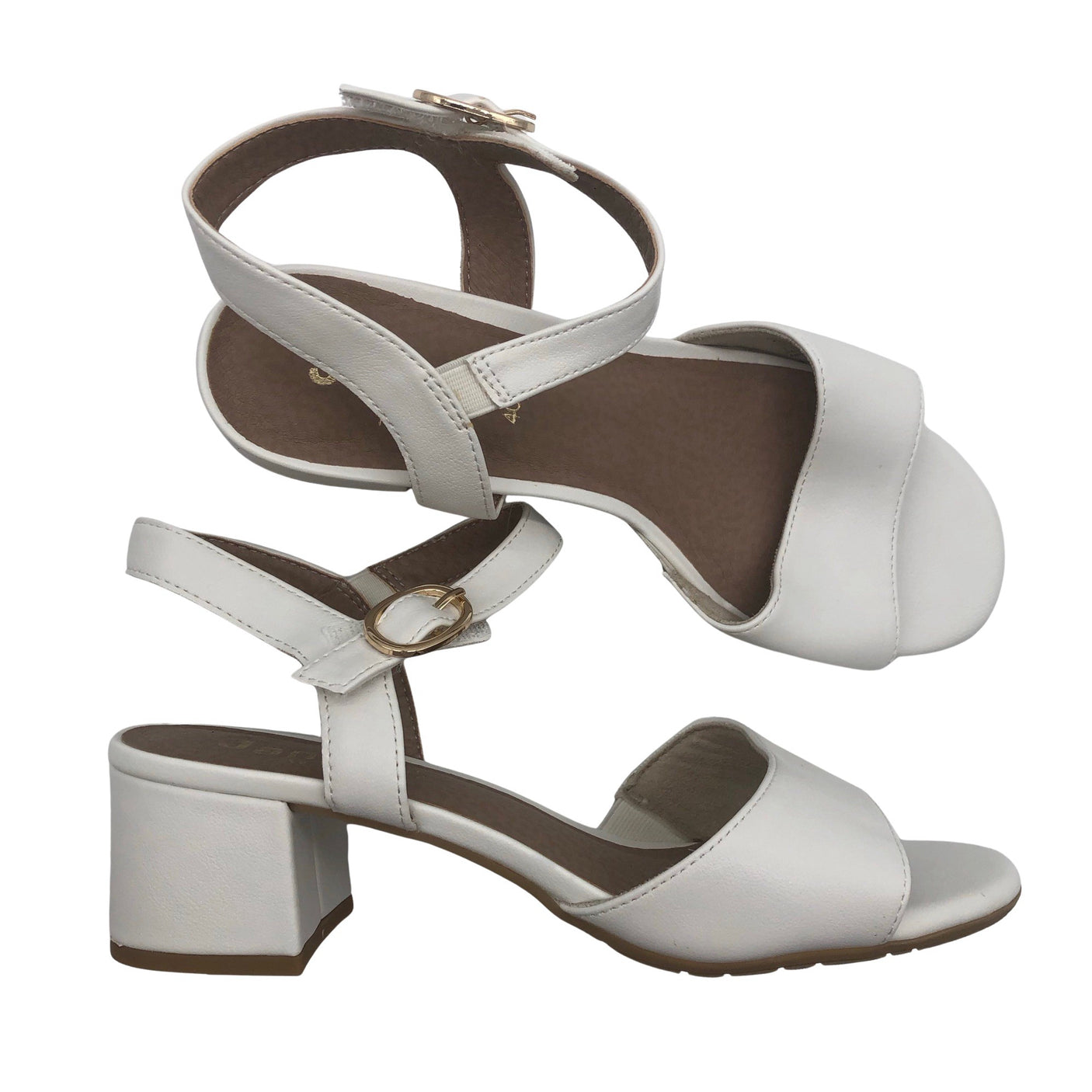 Unisex Jana - Kontsaga rihmikud, suurus 40 - Valge (1)