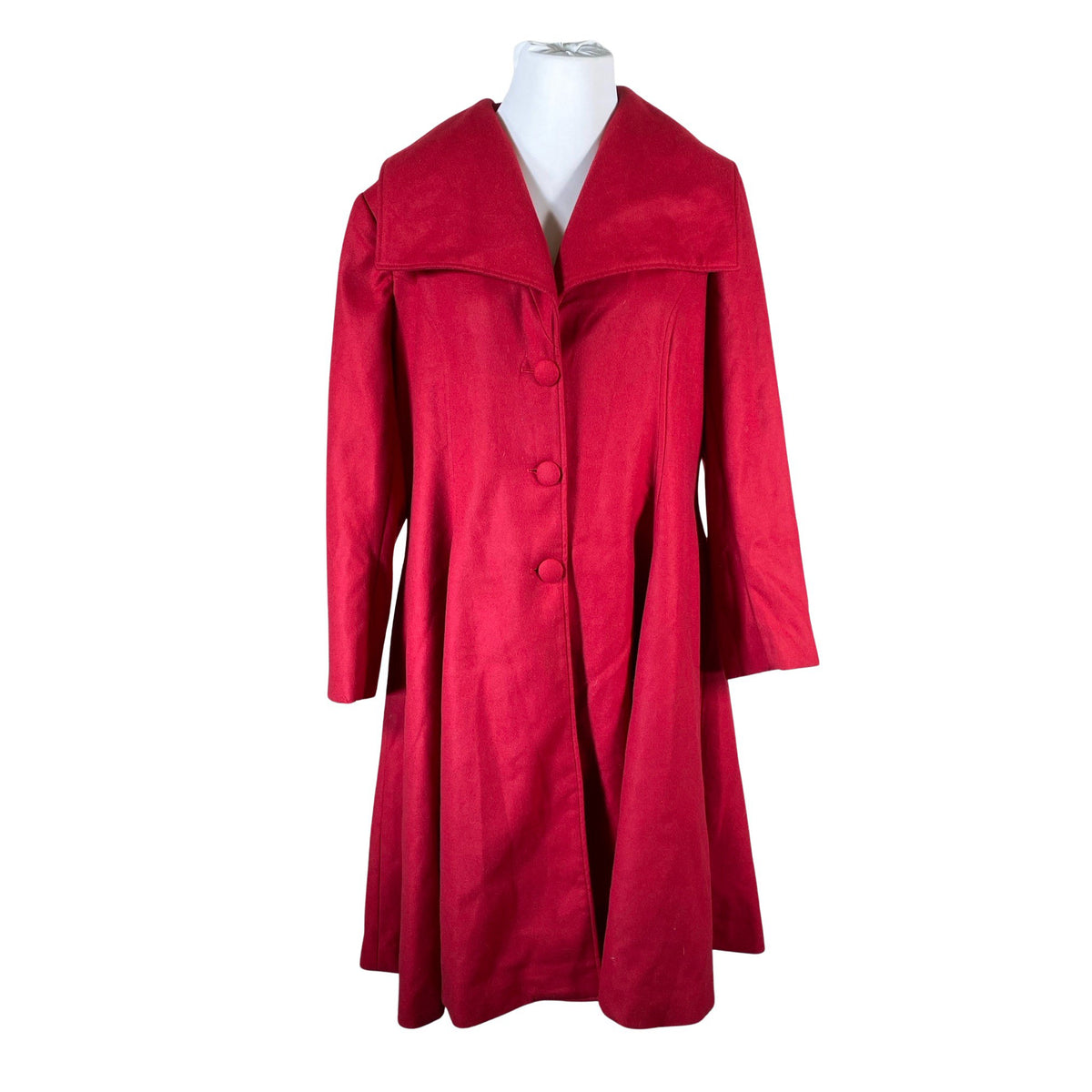 Unisex Hell Bunny - Villane mantel, suurus 48 - Punane (1)