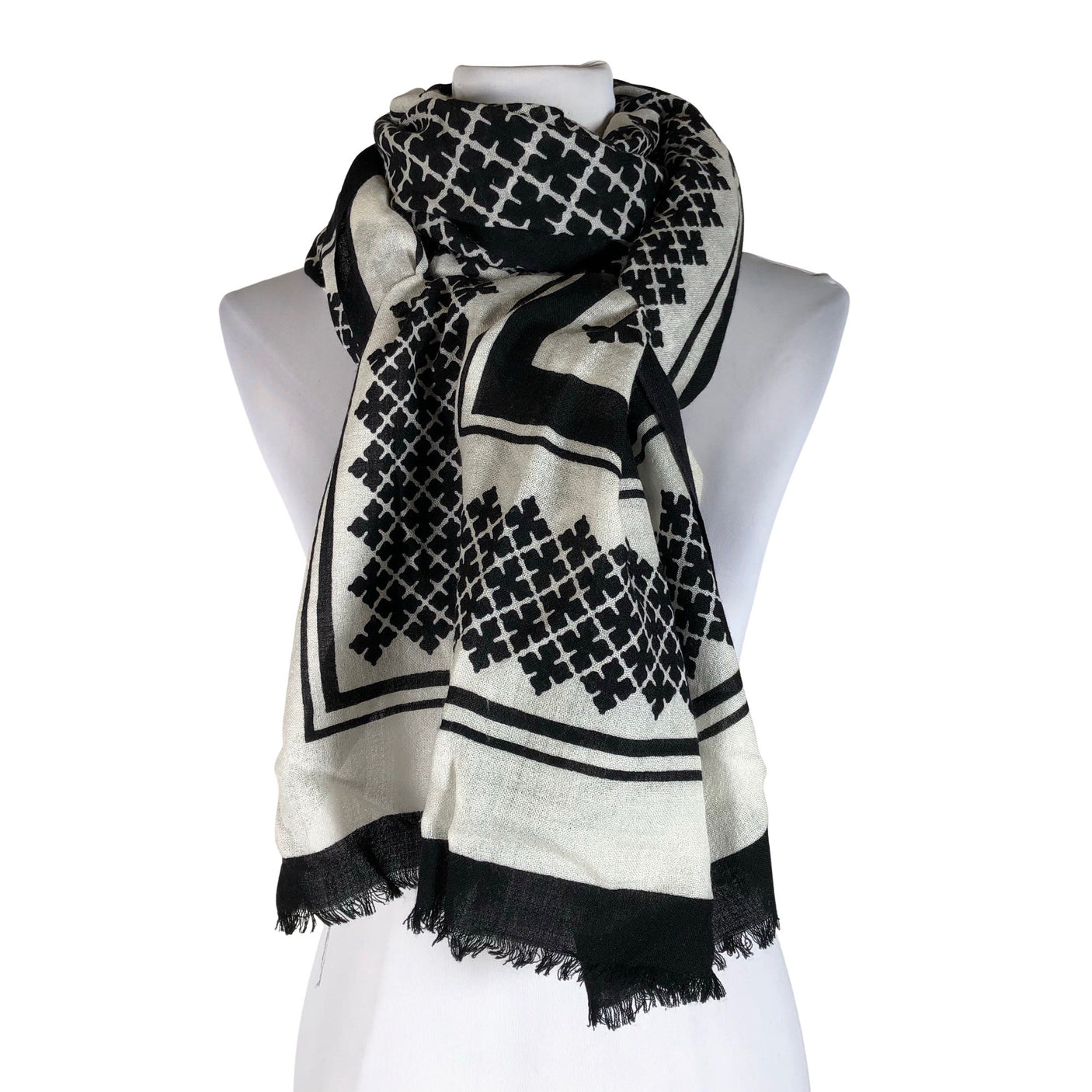 Unisex by Malene Birger - Õhuke sall, suurus Maxi - Must (1)