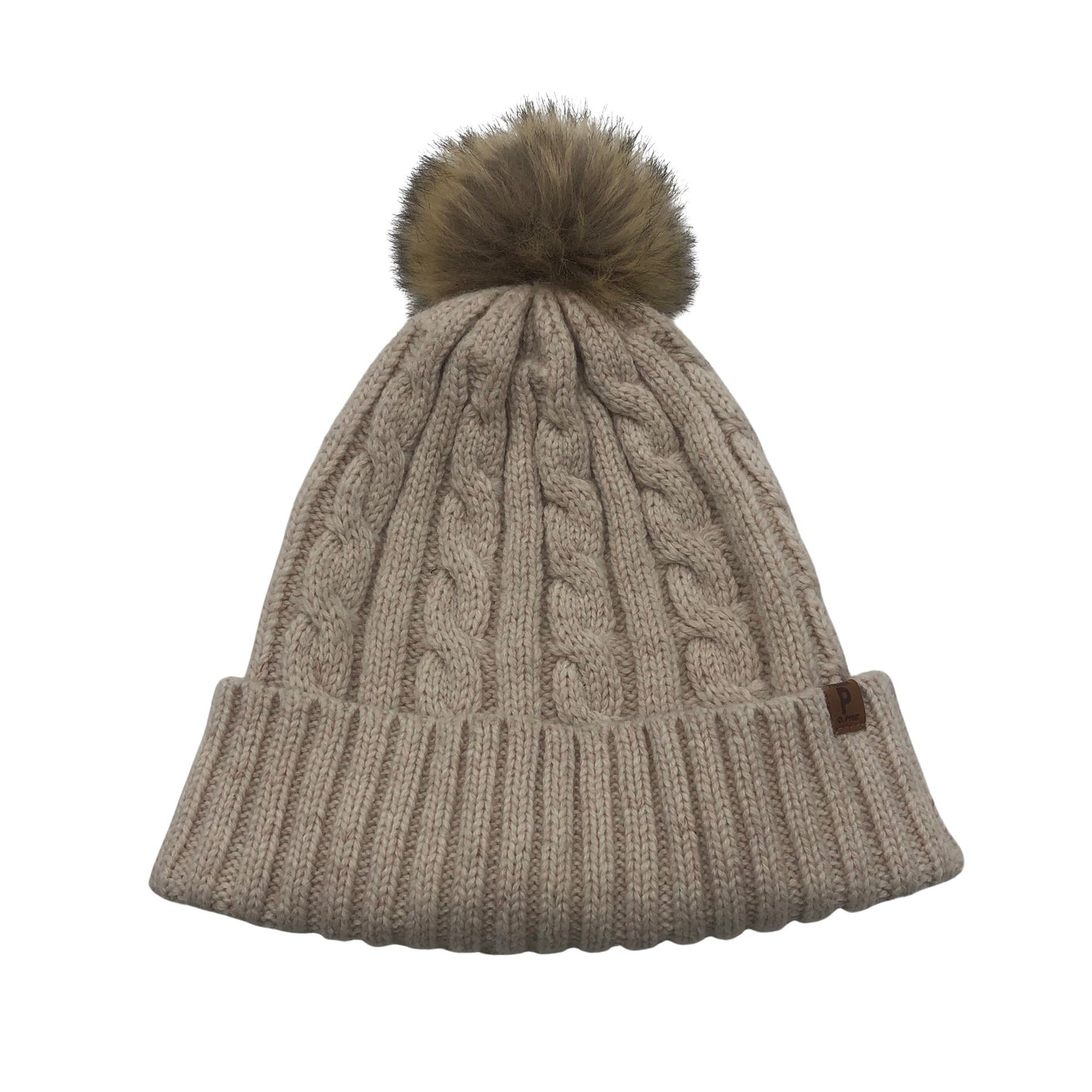Unisex Polarn O. Pyret - Talvemüts, suurus 56 - 58 cm - Beige (1)