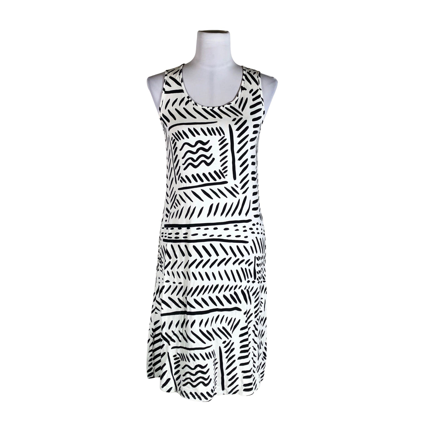 Unisex Nanso - Trikotaažist kleit, suurus 36 - Valge (1)