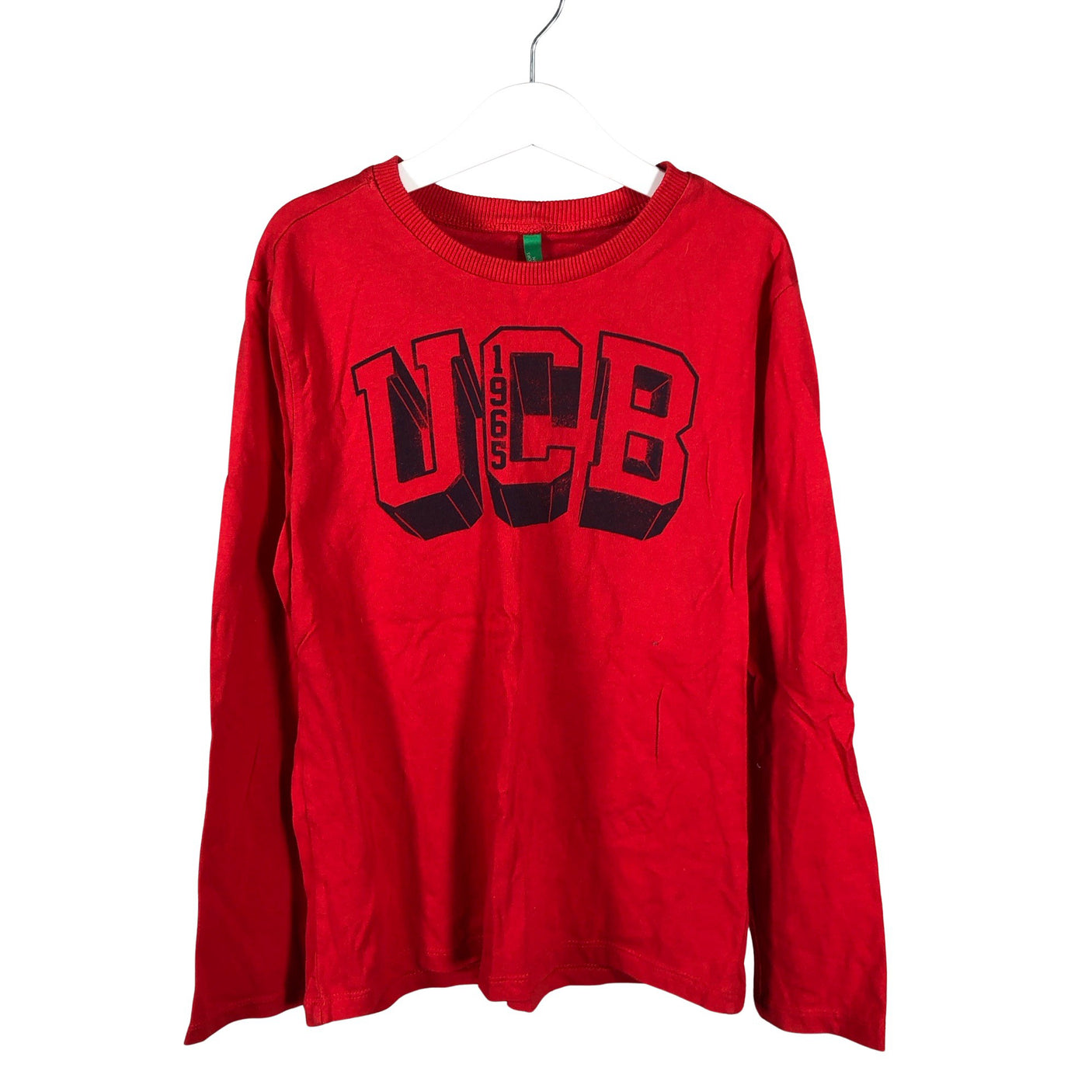 Unisex Benetton - Trikotaažist pluus, suurus 134 - 140 - Punane (1)