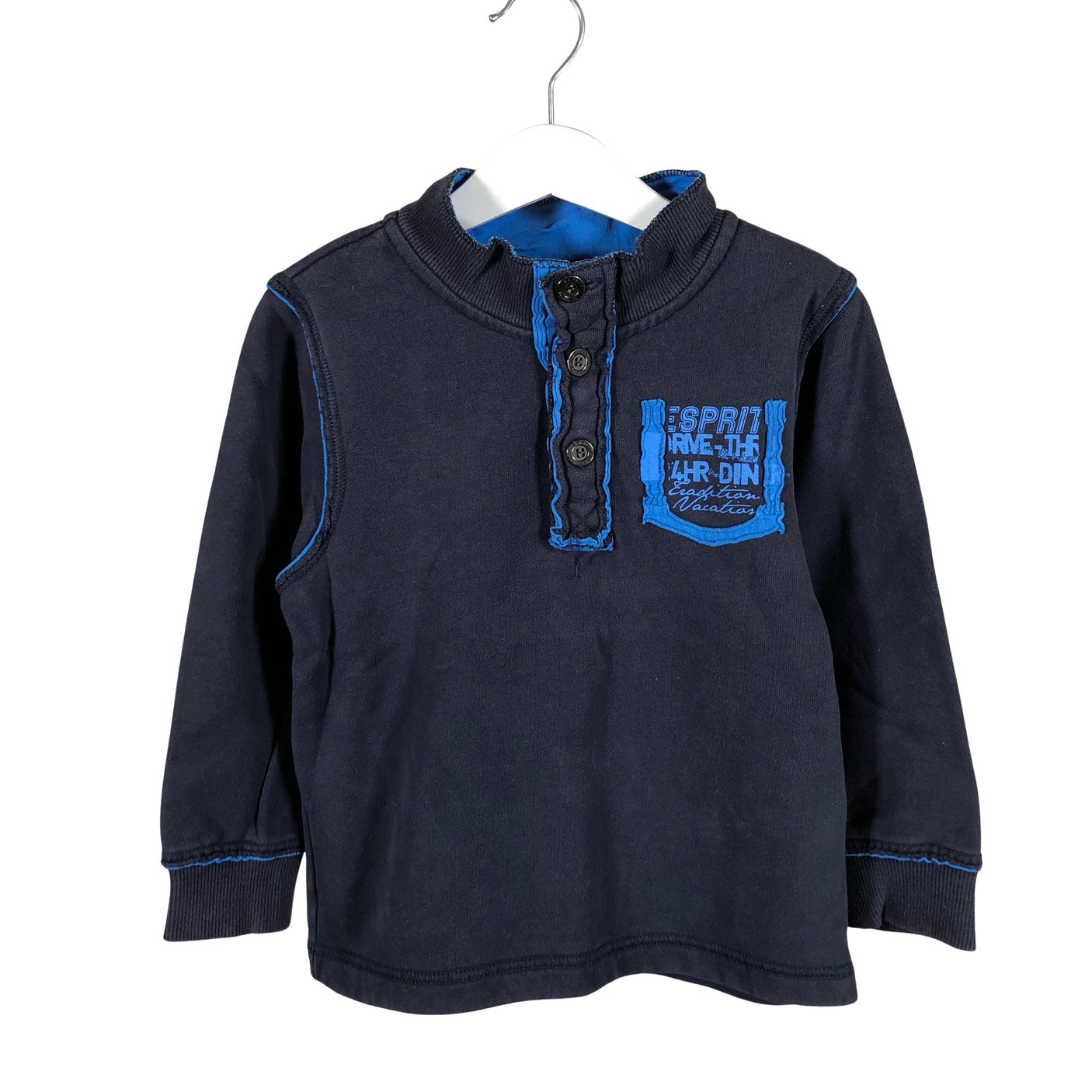 Unisex Esprit - Dressikangast pluus, suurus 104 - 110 - Sinine (1)