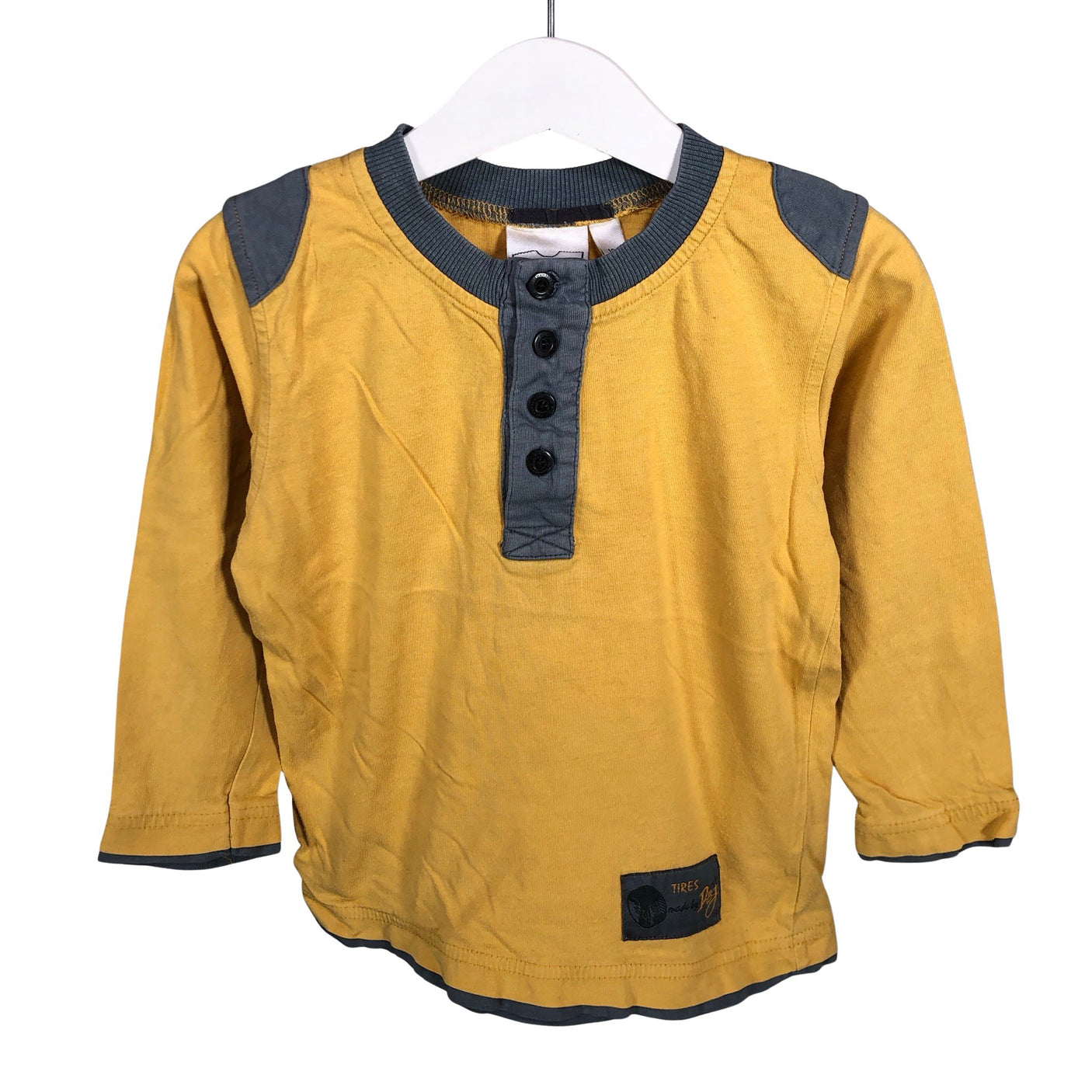 Unisex D&J Familjeklubben - Trikotaažist pluus, suurus 98 - 104 - Kollane (1)