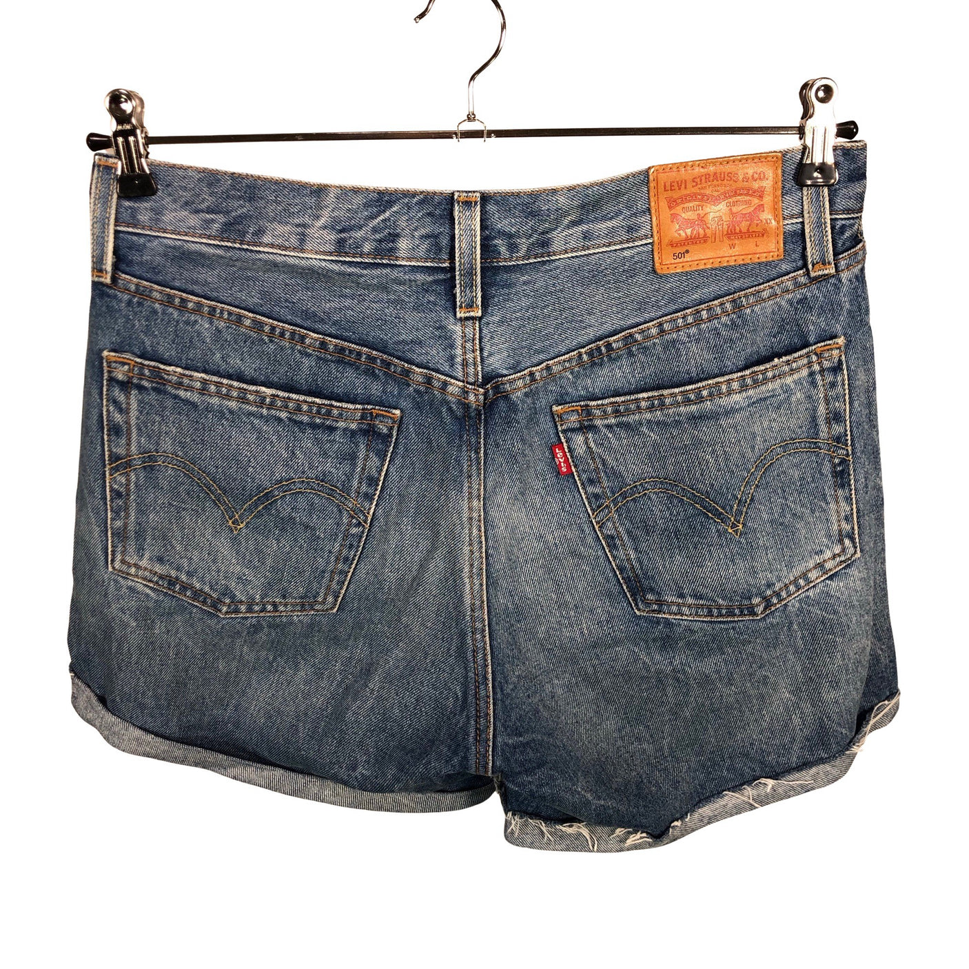 Unisex Levi's - Teksast lühikesed püksid, suurus W28 - Sinine (2)