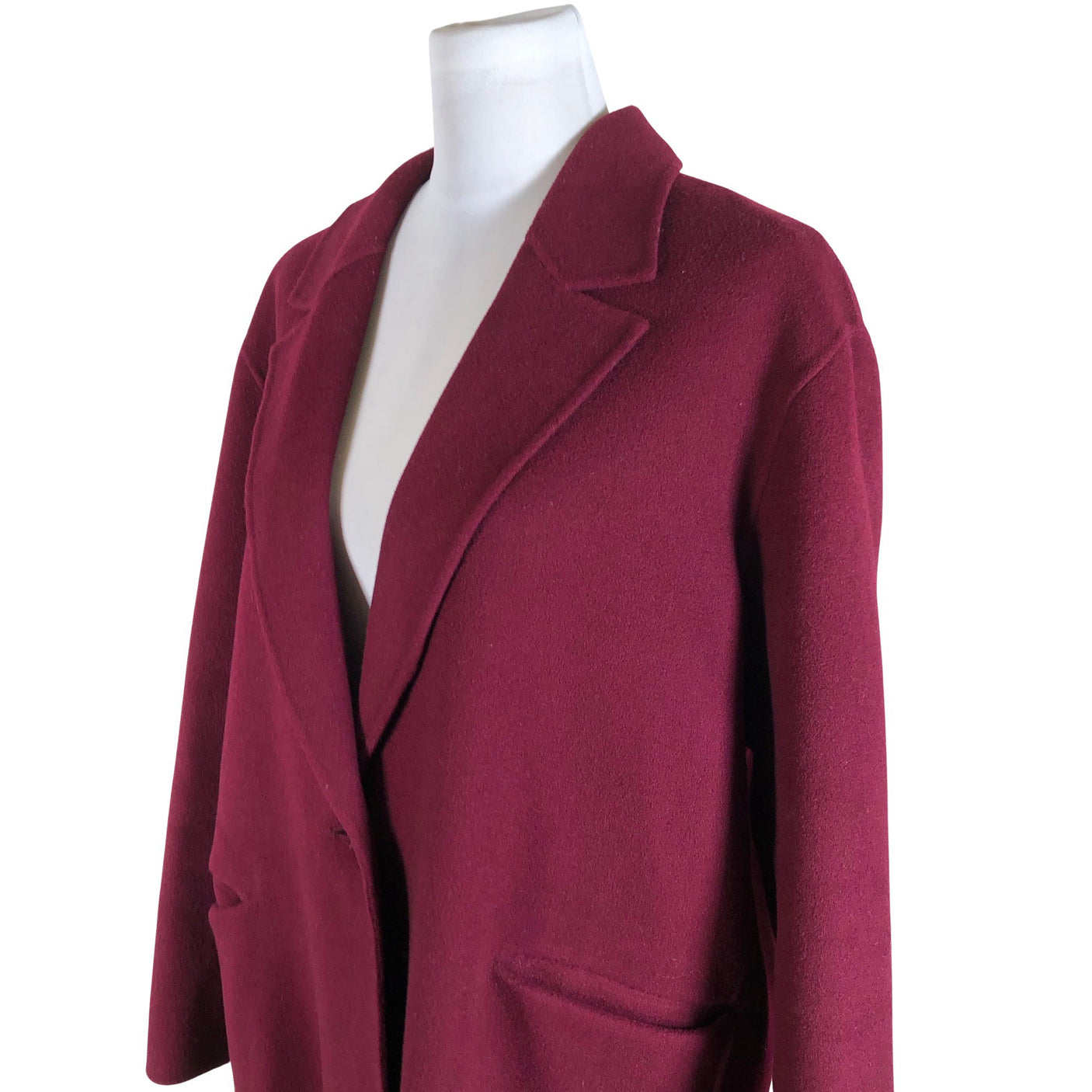Unisex Massimo Dutti - Villane mantel, suurus 40 - Lilla (3)
