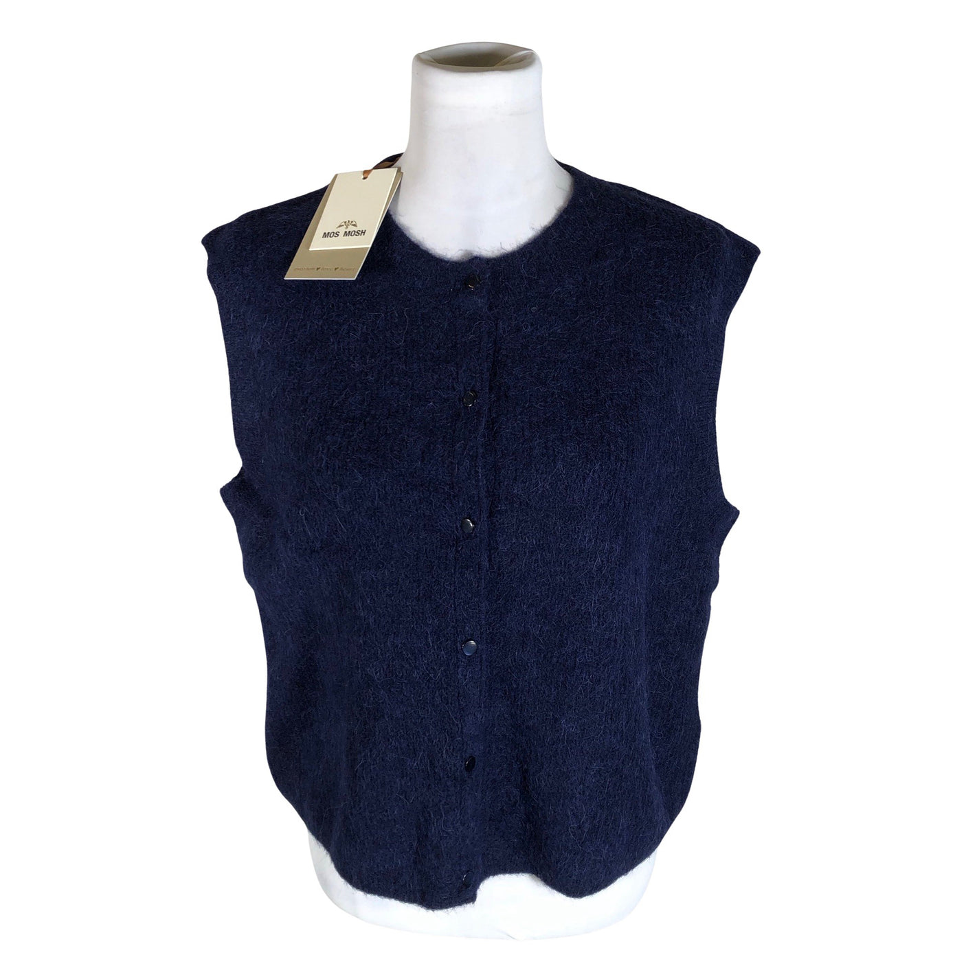 Unisex Mos Mosh - Kootud vest, suurus 40 - Sinine (1)
