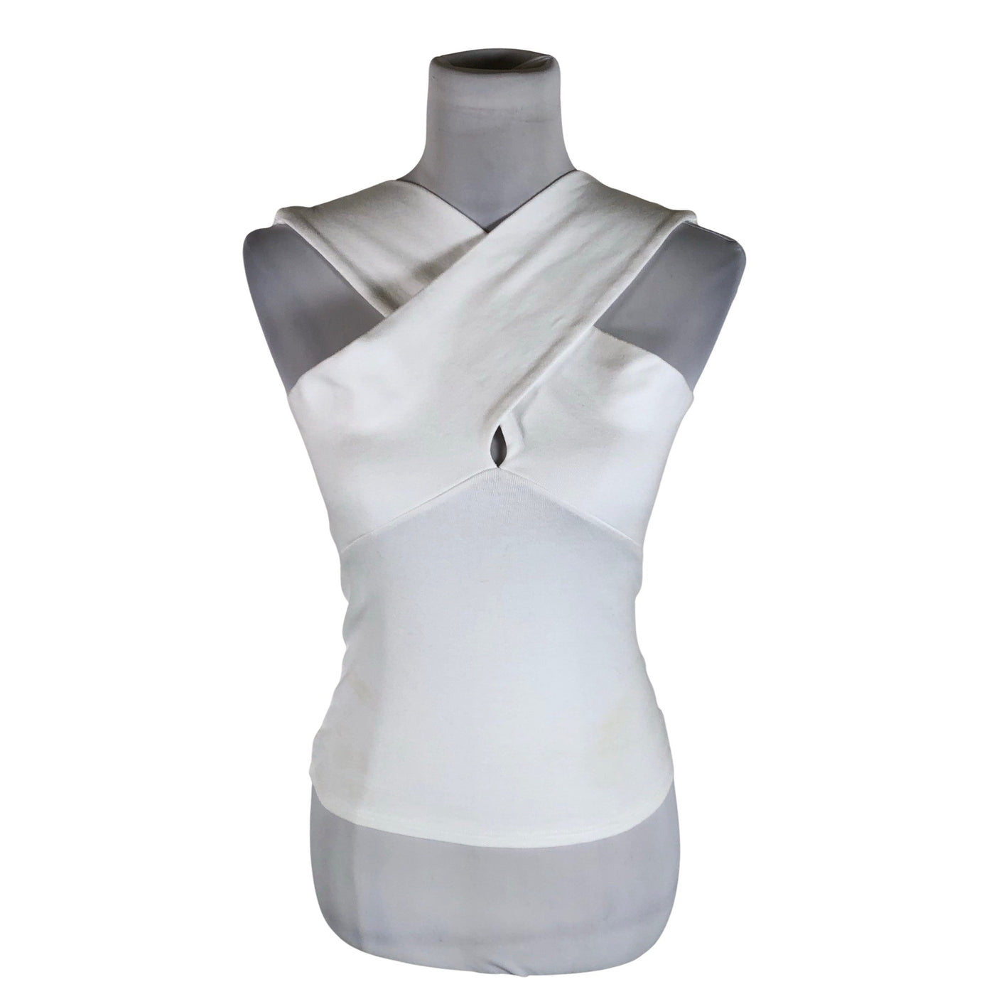 Unisex Andiata - Trikotaažist topp, suurus 36 - Valge (1)