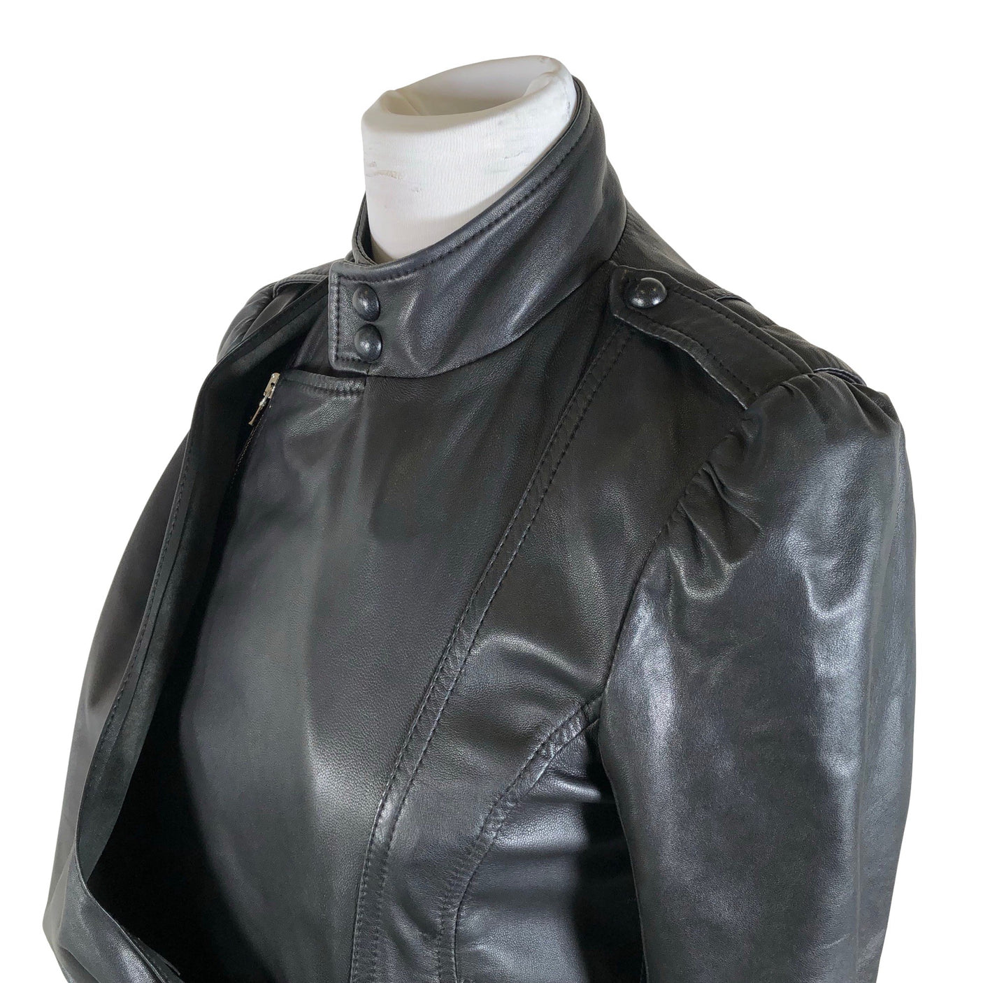 Unisex Patrizia Pepe - Nahktagi, suurus 36 - Must (3)