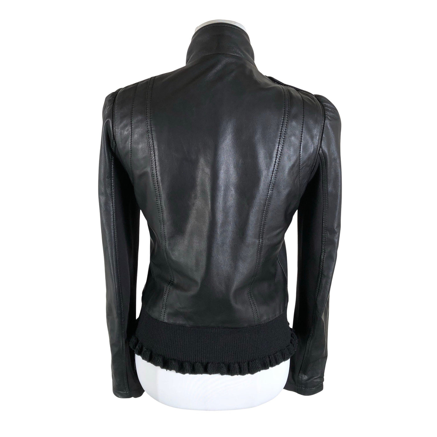 Unisex Patrizia Pepe - Nahktagi, suurus 36 - Must (2)