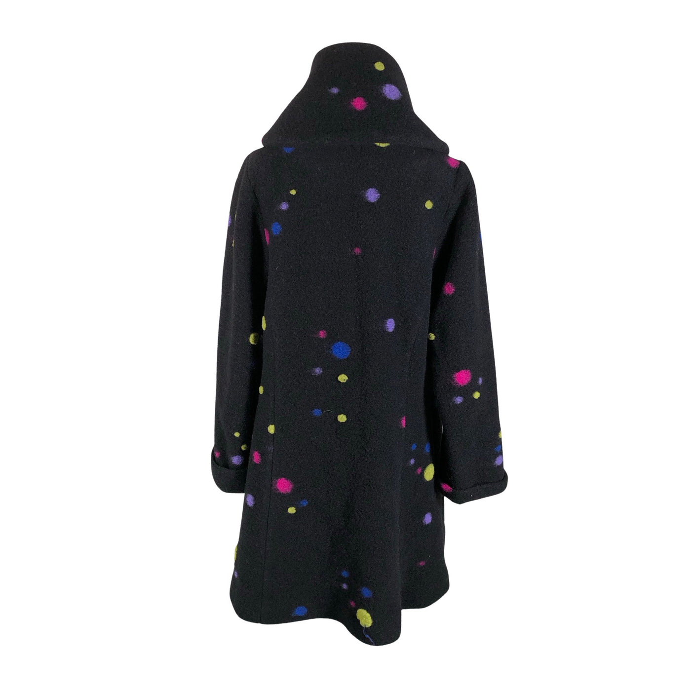 Unisex Aino - Villane mantel, suurus 40 - Must (2)