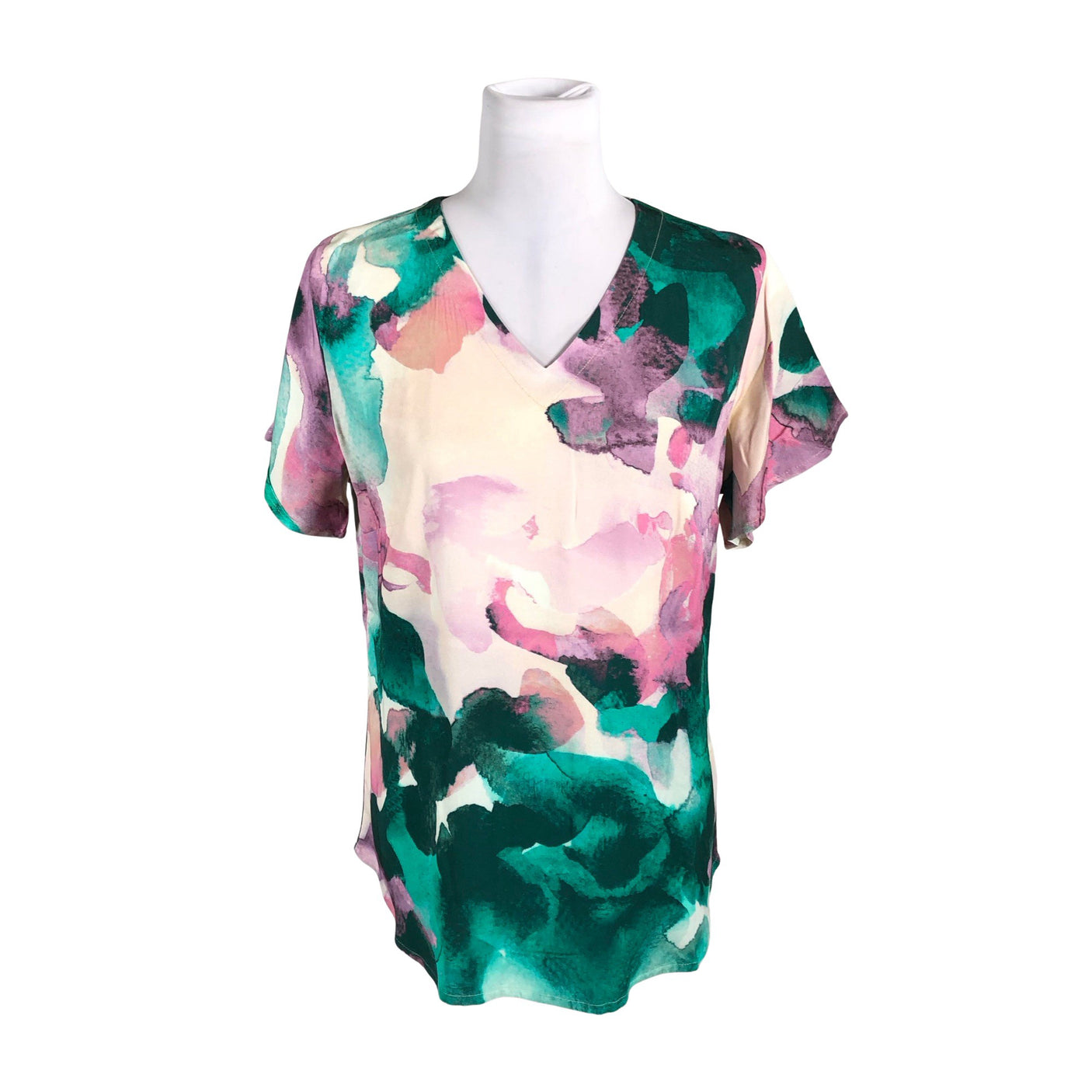 Unisex NOSH - Lühikeste käistega pluus, suurus 36 - Roheline (1)