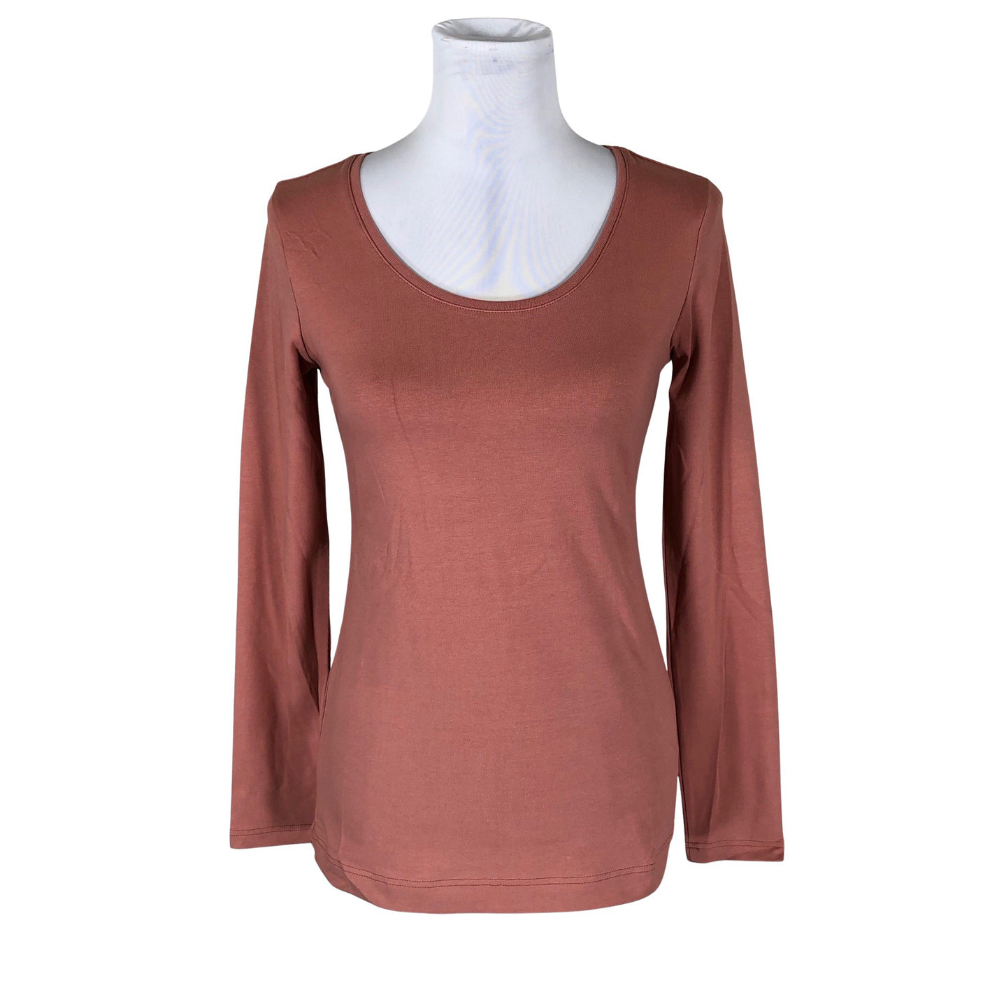 Unisex NOSH - Trikotaažist pluus, suurus 36 - Pruun (1)