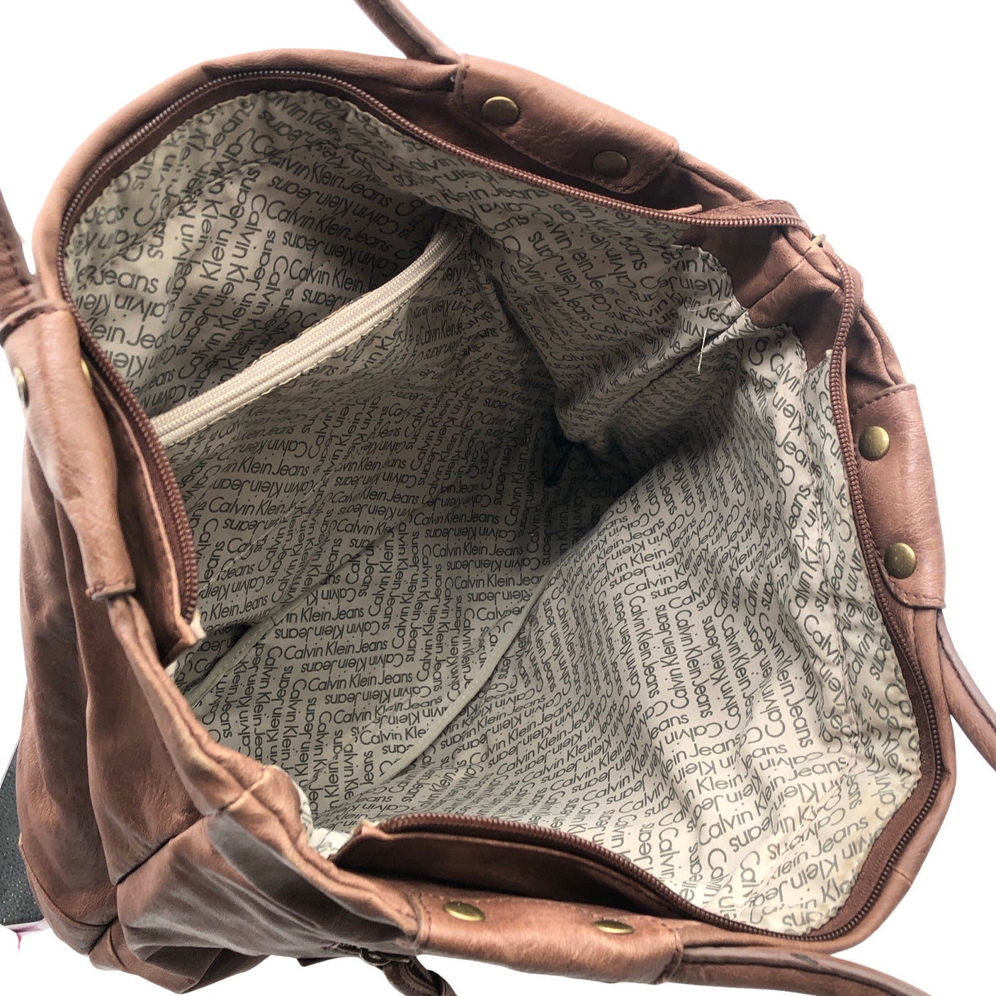 Unisex Calvin Klein Jeans - Käekott, suurus Maxi - Pruun (2)