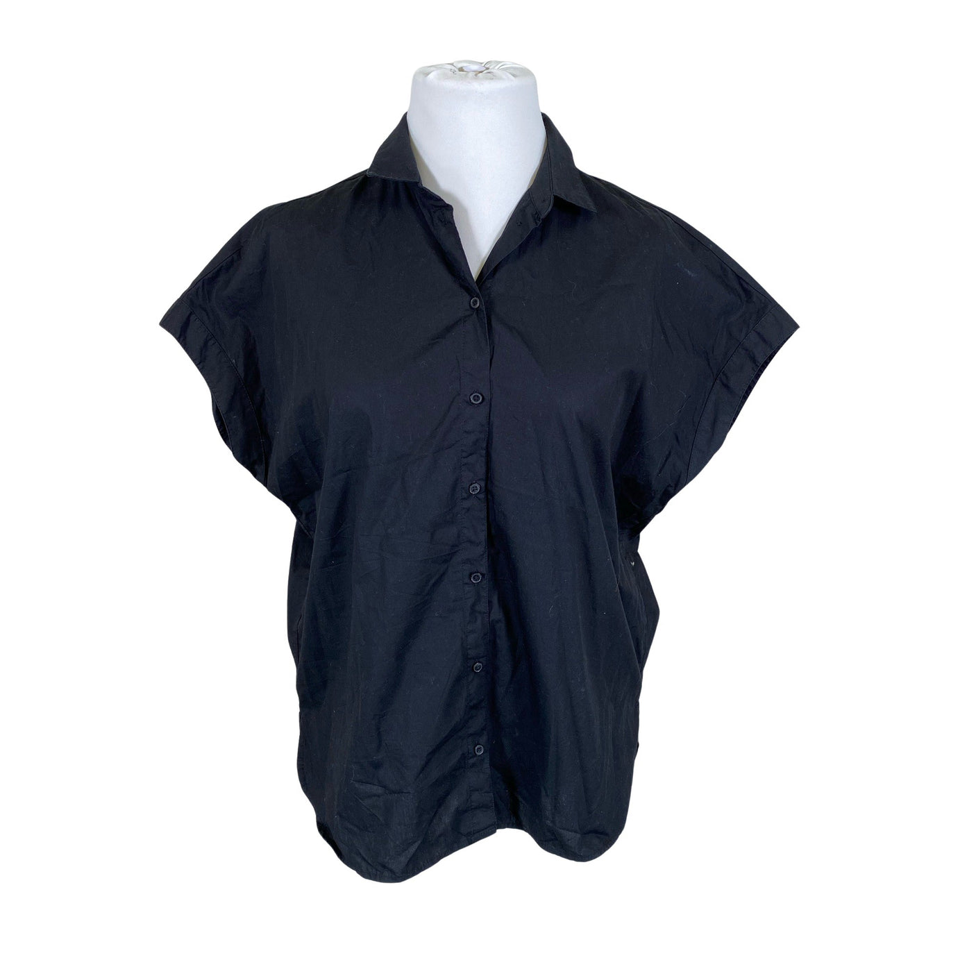Unisex Esprit - Lühikeste käistega pluus, suurus 42 - Must (1)