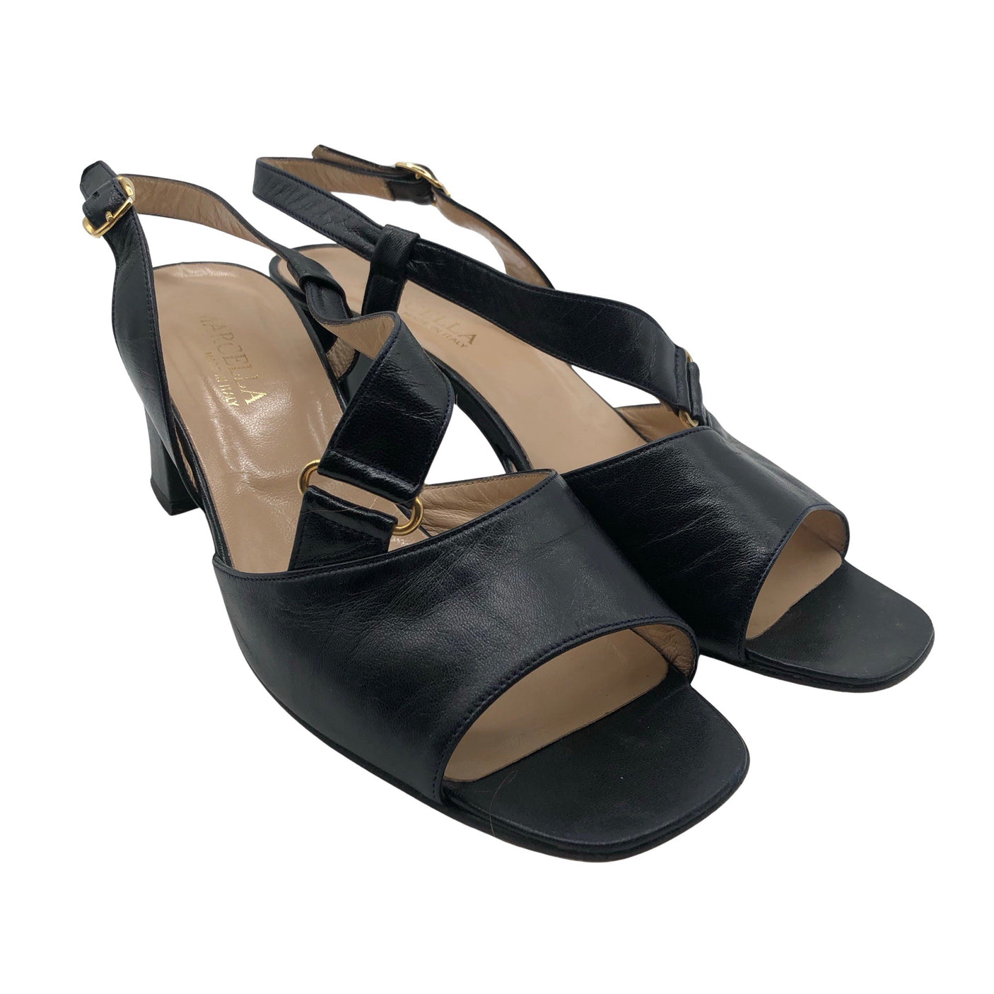 Unisex Marcellamoda - Kontsaga rihmikud, suurus 38 - Sinine (2)