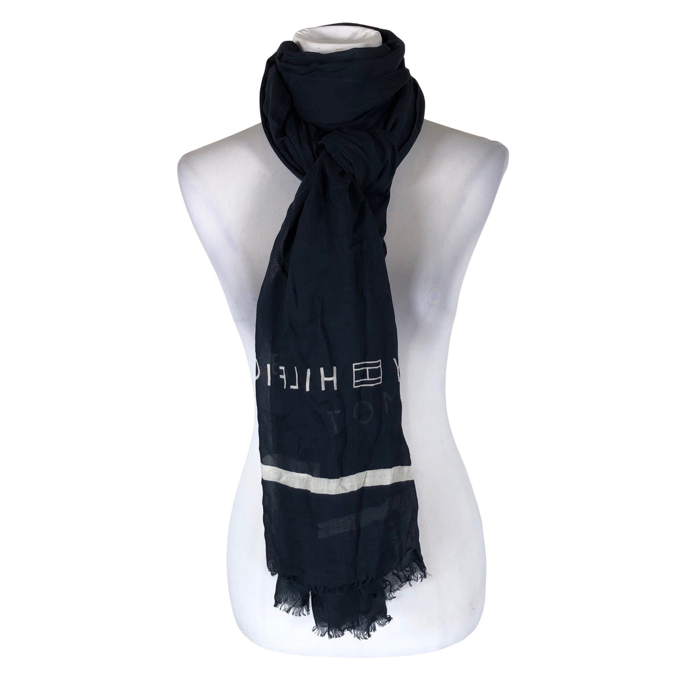 Unisex Tommy Hilfiger - Õhuke sall, suurus Maxi - Sinine (1)