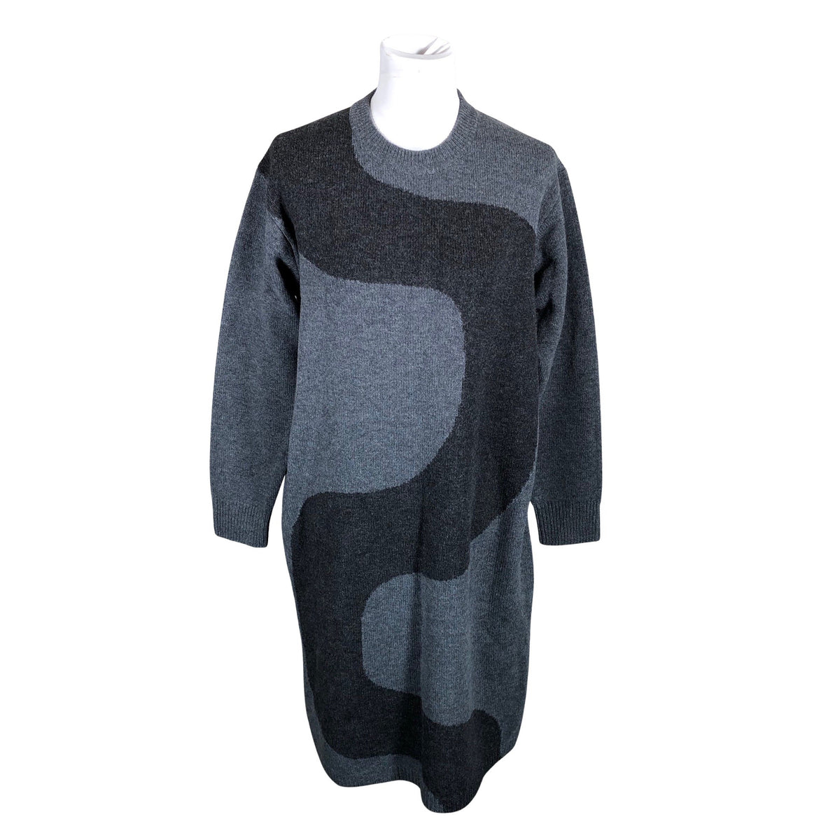 Unisex Uniqlo - Kootud kleit, suurus 36 - Hall (1)