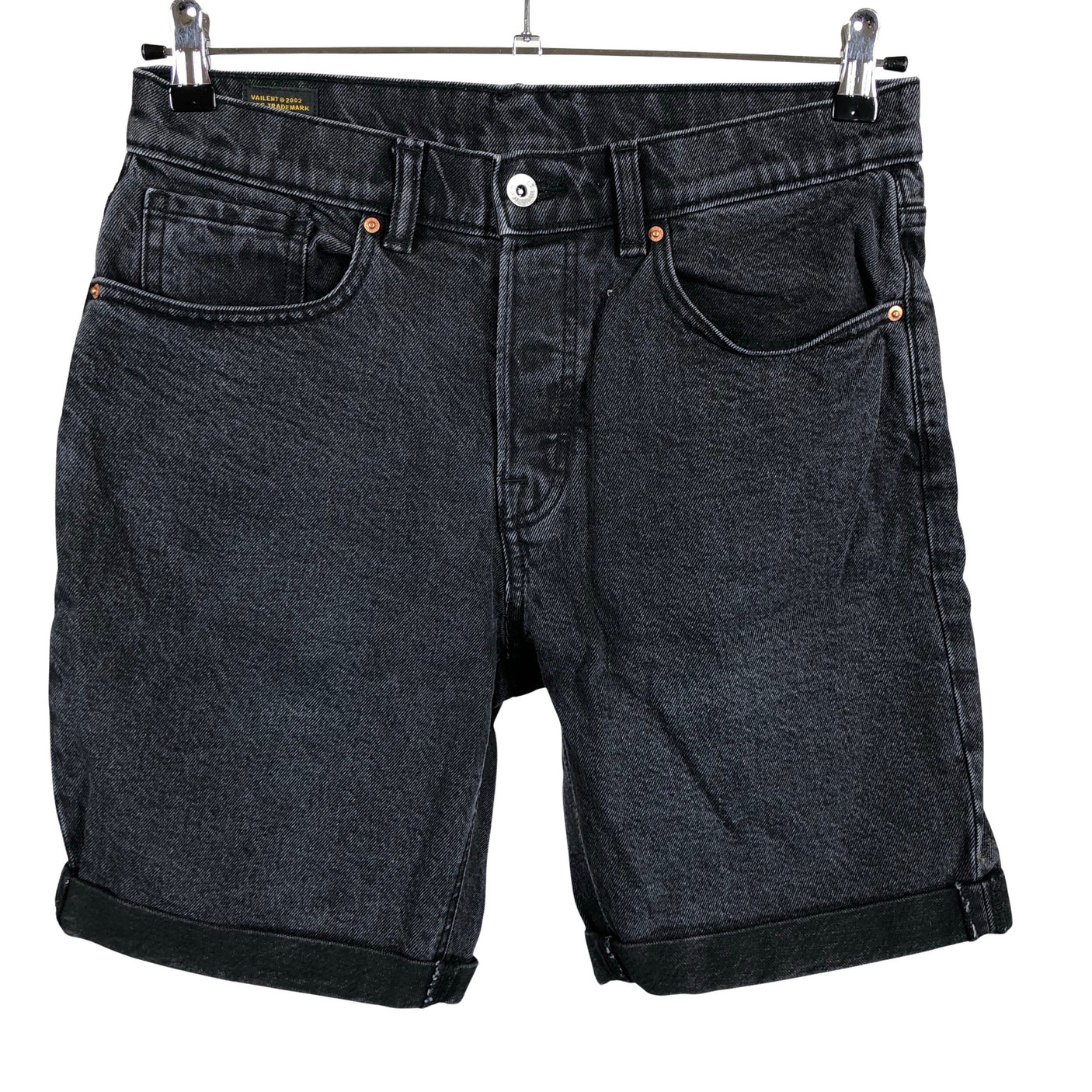 Unisex Vailent - Teksast lühikesed püksid, suurus M - Must (1)