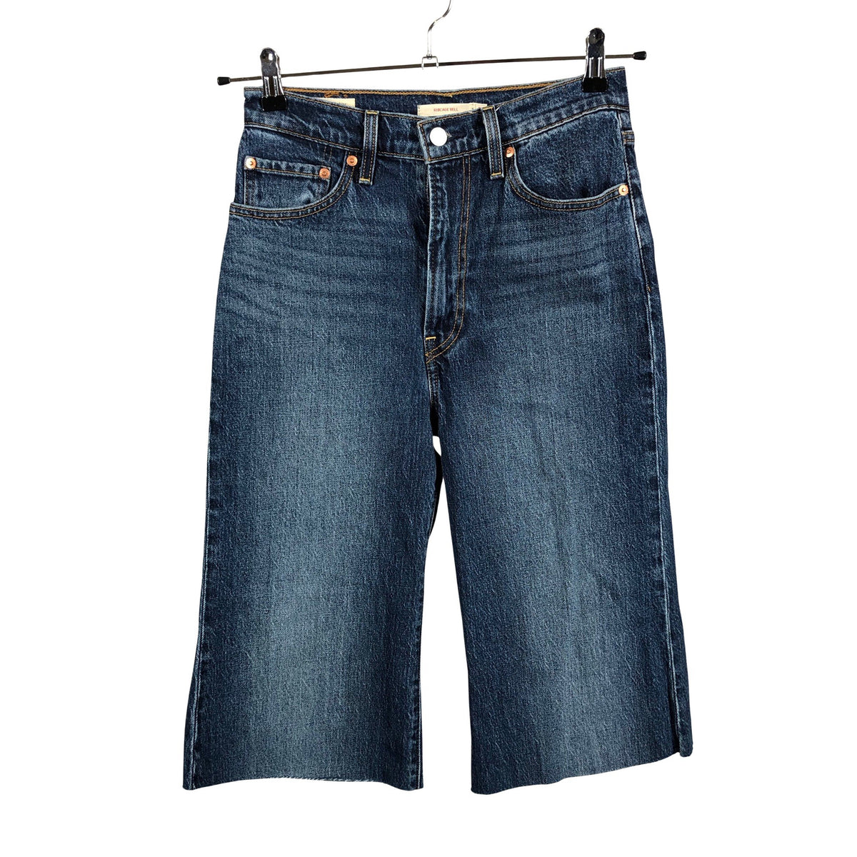 Unisex Levi's - Teksast poolpikad püksid, suurus W27 - Sinine (1)