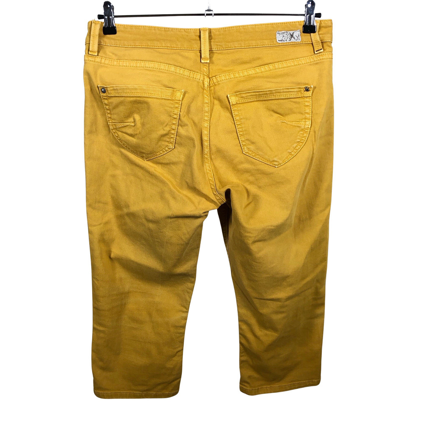 Unisex Mexx - Teksast poolpikad püksid, suurus W32 - Kollane (2)