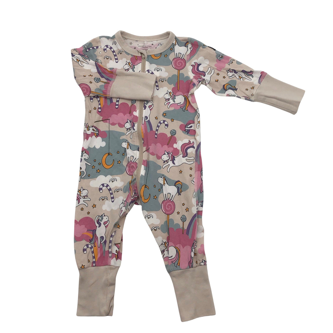 Unisex Polarn O. Pyret - Ööpesu, suurus 62 - 68 - Beige (1)