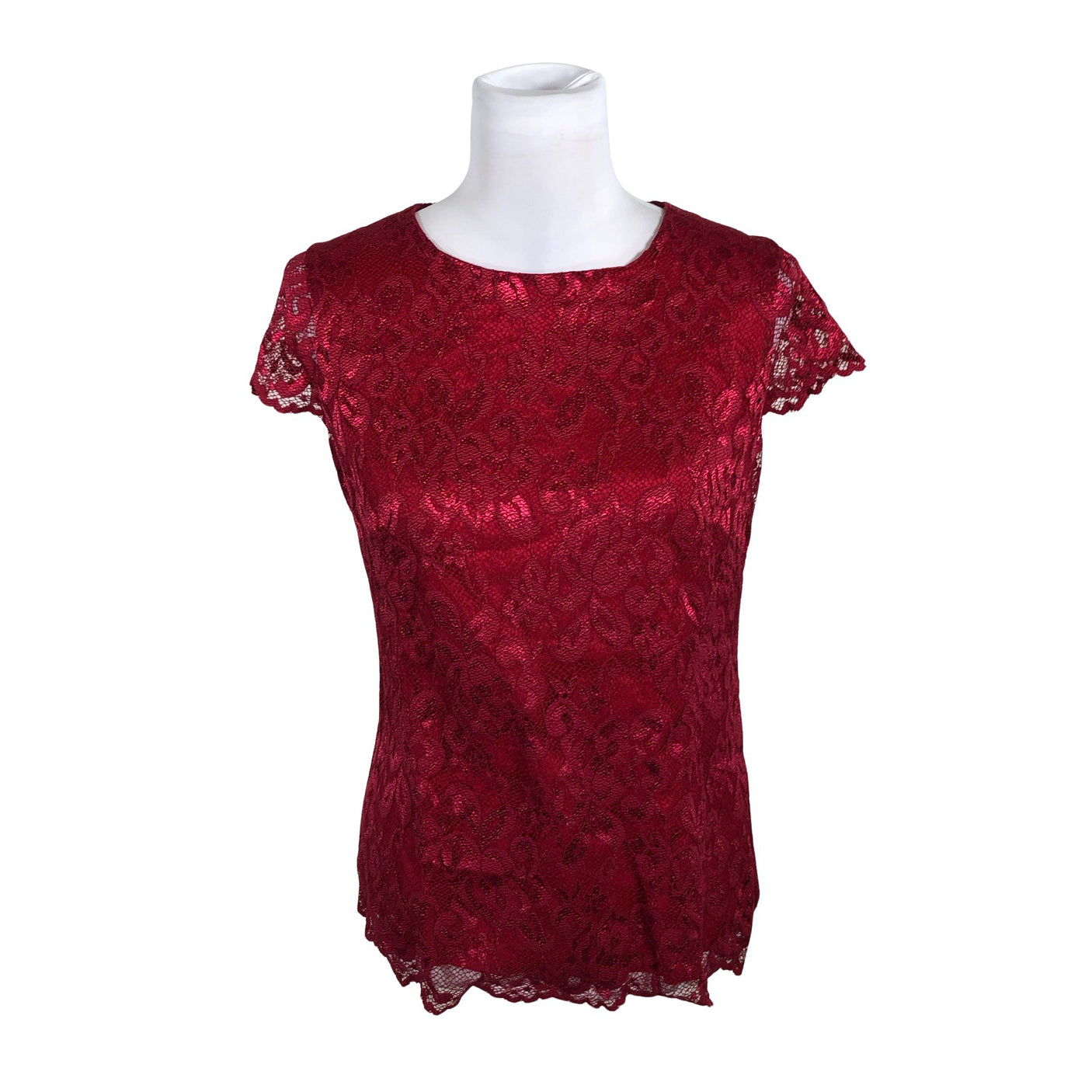 Unisex Promise - Pidulik pluus, suurus 34 - Veinipunane (1)