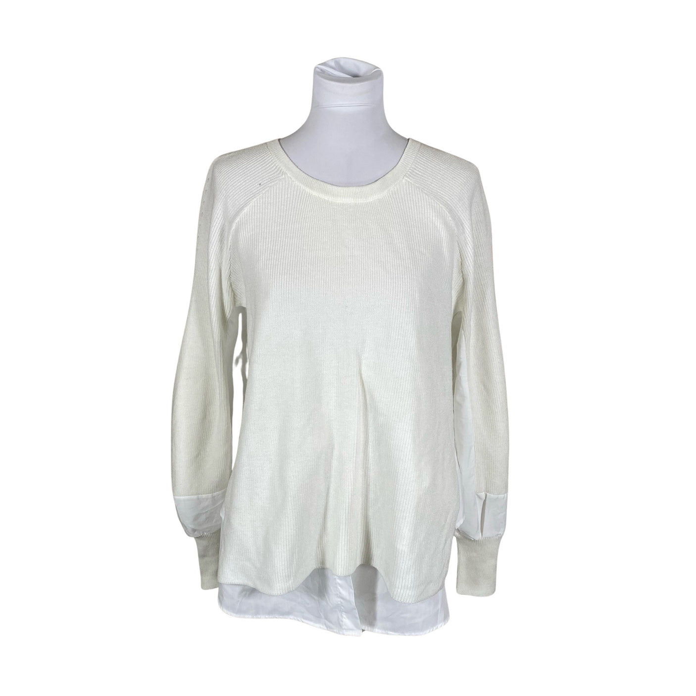 Unisex Nü - Kootud tuunika, suurus 38 - Valge (1)
