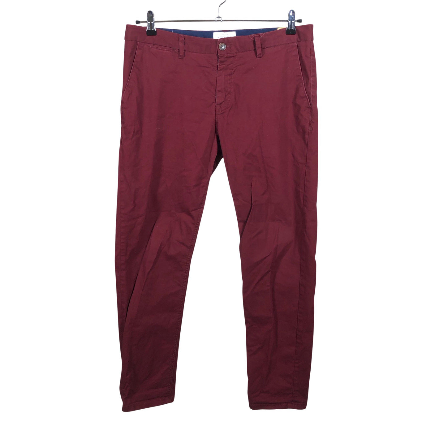 Unisex Scotch&Soda - Chino-püksid, suurus W33 - Veinipunane (1)