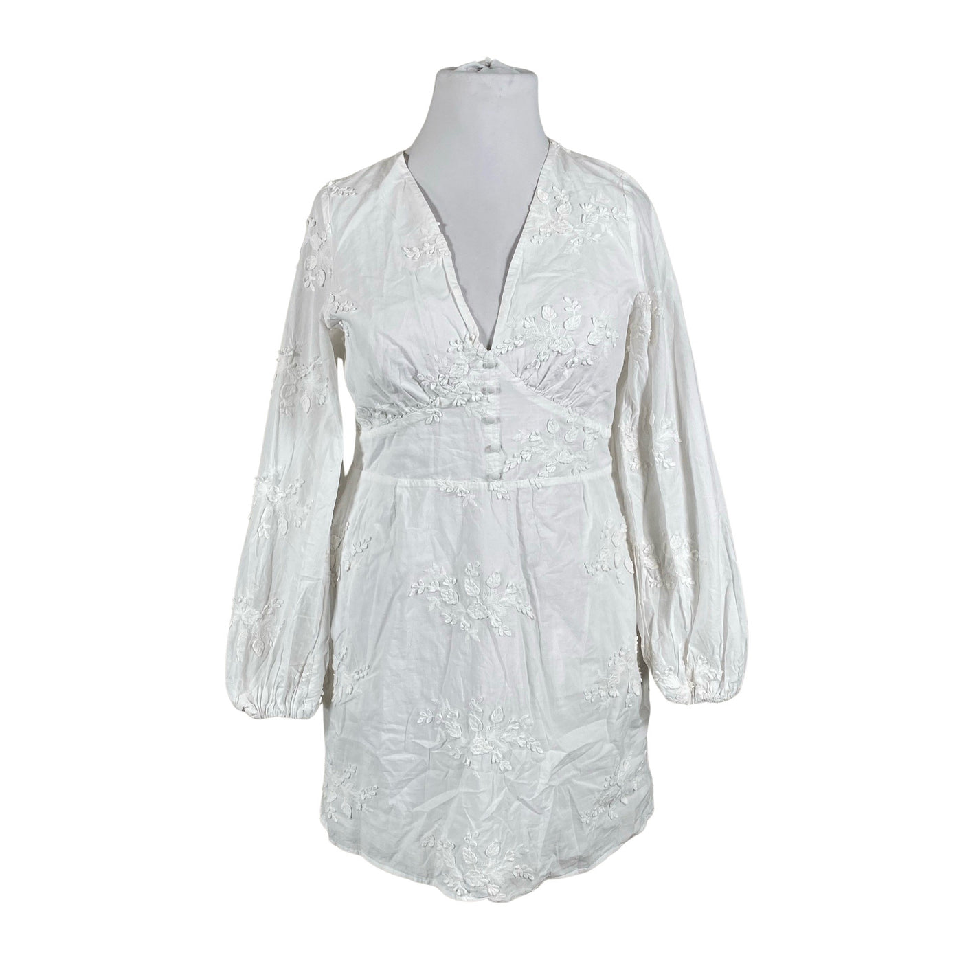 Unisex Lindex - Mitteveniv tuunika, suurus 44 - Valge (1)