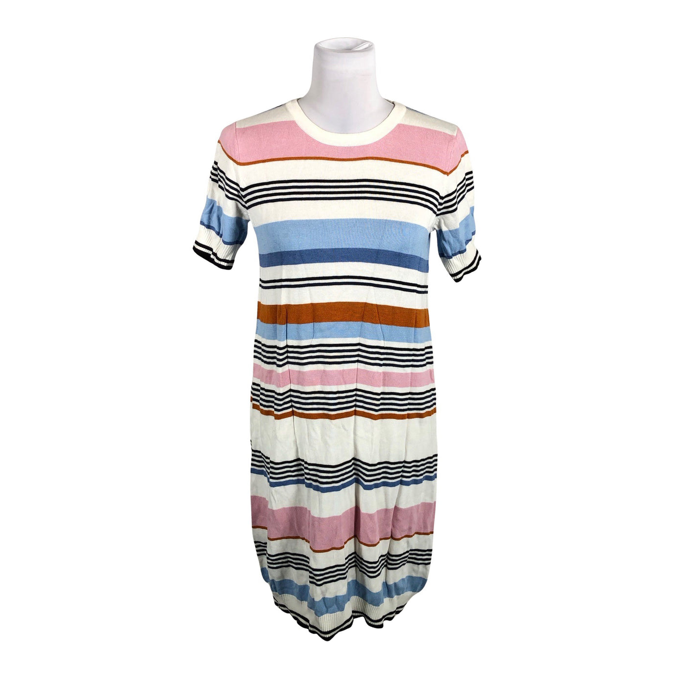 Unisex Kaffe - Kootud kleit, suurus 36 - Valge (1)