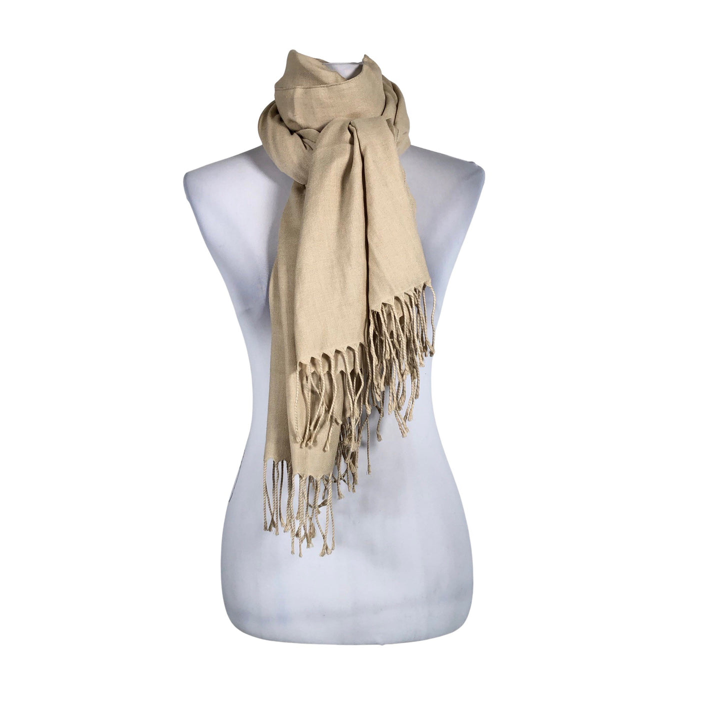 Unisex Pashmina - Sall, suurus Maxi - Beige (1)