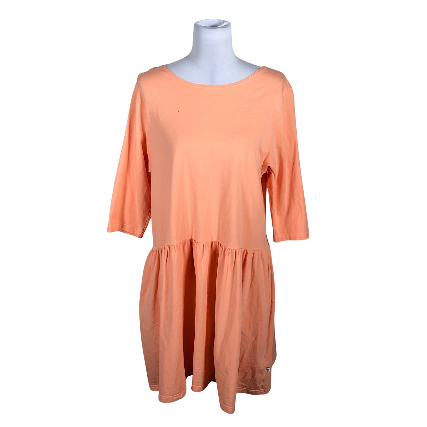 Unisex Puuvillatehdas - Trikotaažist kleit, suurus 38 - Oranž (1)