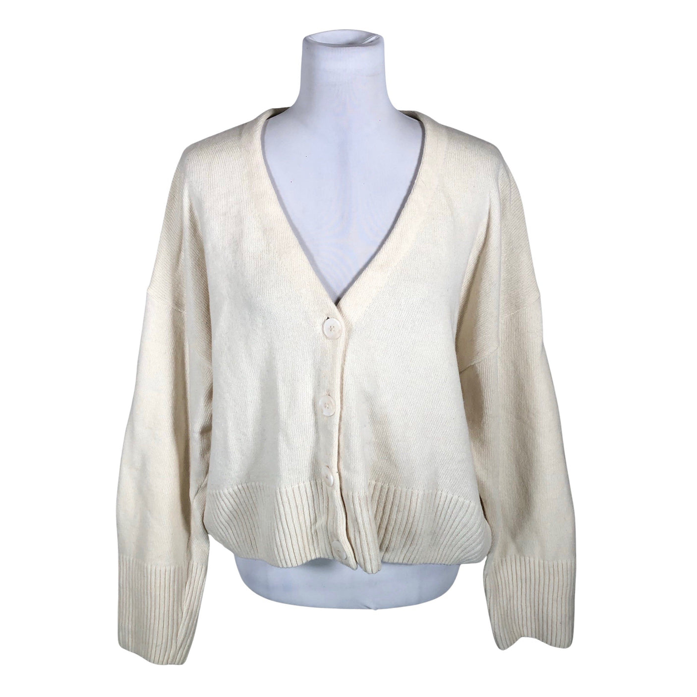 Unisex NOSH - Kardigan, suurus 40 - Looduslik valge (1)