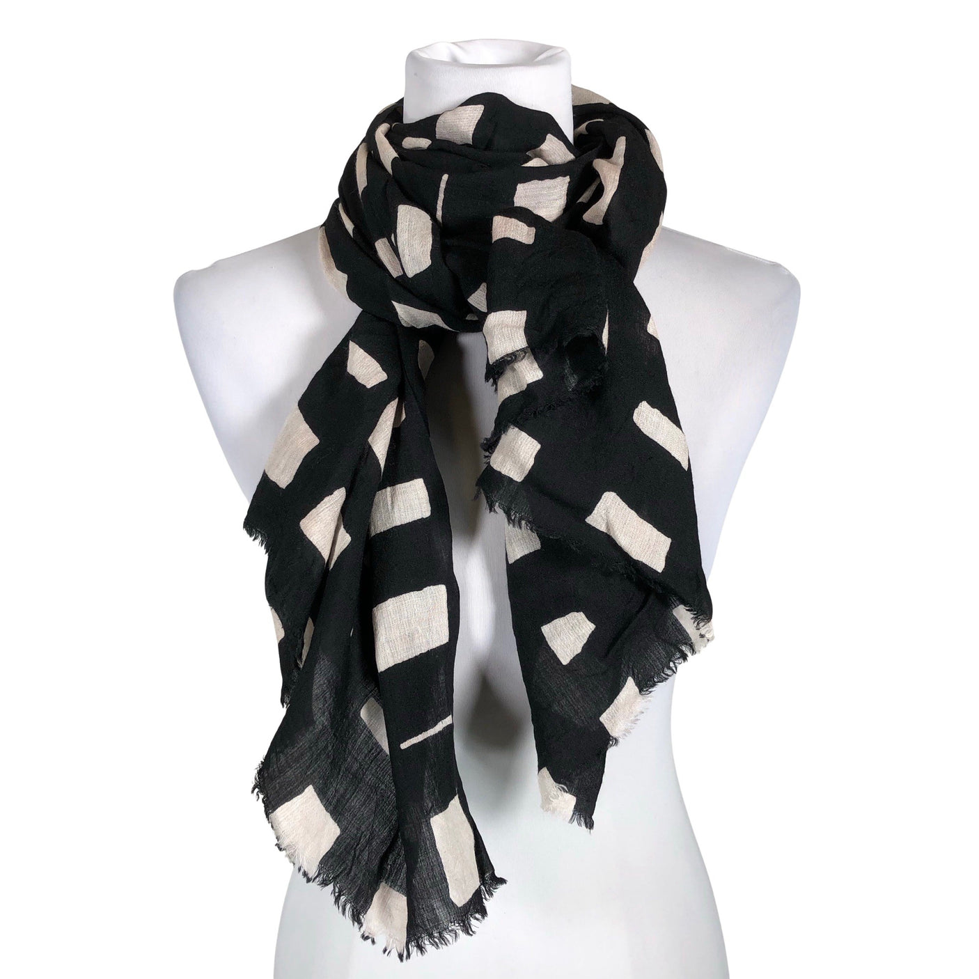 Unisex Marimekko - Õhuke sall, suurus Maxi - Must (1)