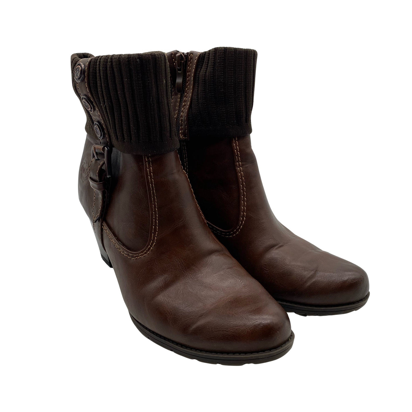 Unisex Marco Tozzi - Poolsaapad, suurus 41 - Pruun (2)